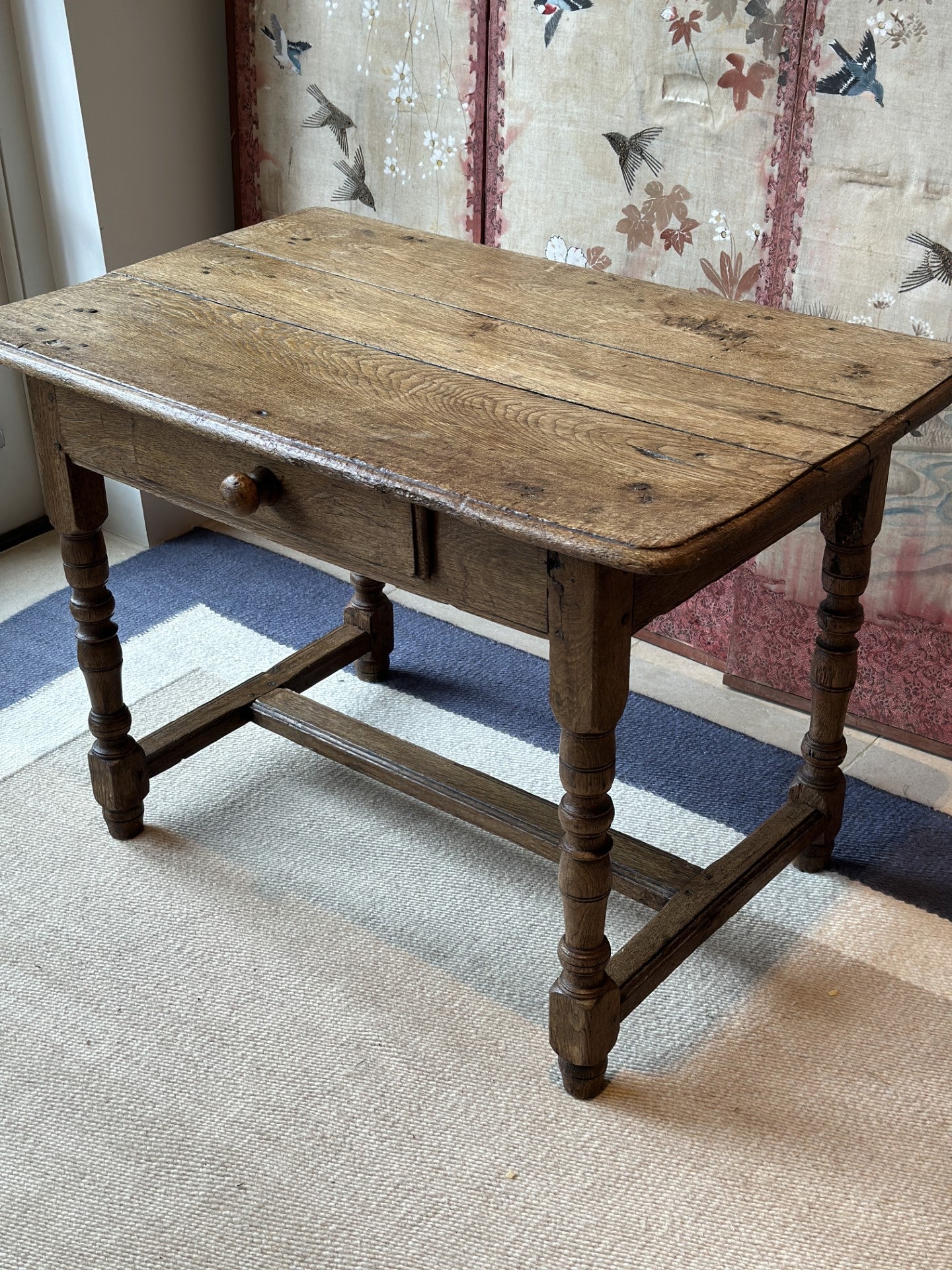 Rustic Chestnut & Oak Side Table