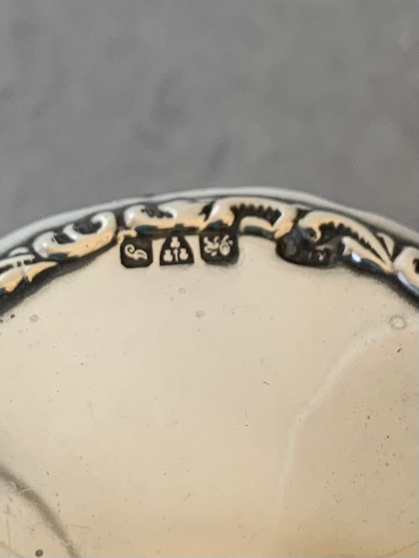 Container with Solid Silver Lid