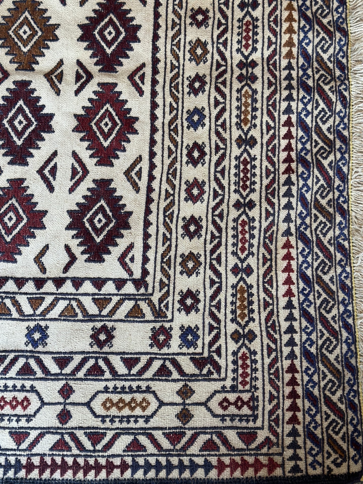 Modern Flat Weave Rug from Afghanistan