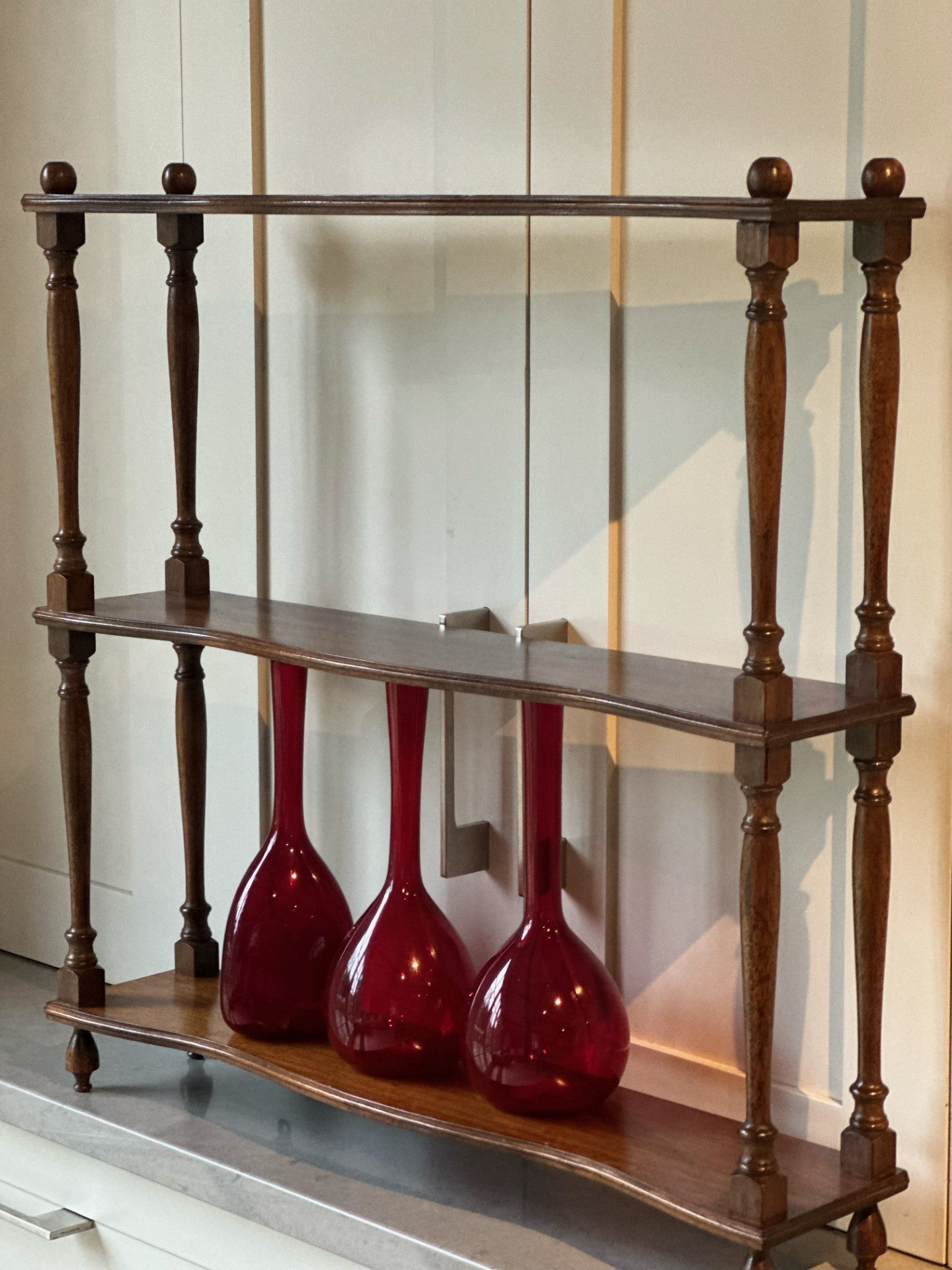 Small Mahogany Wall Shelves