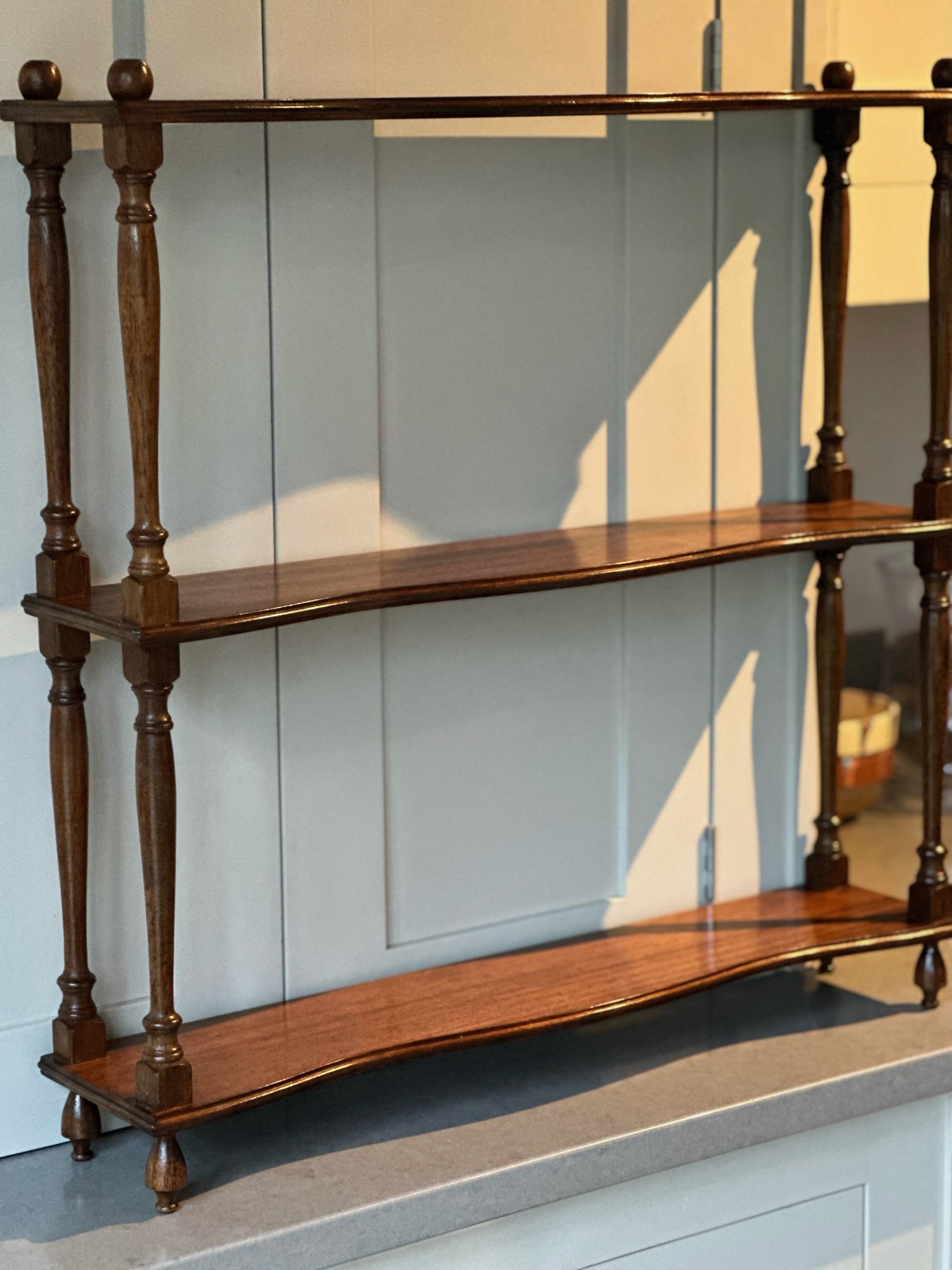 Small Mahogany Wall Shelves