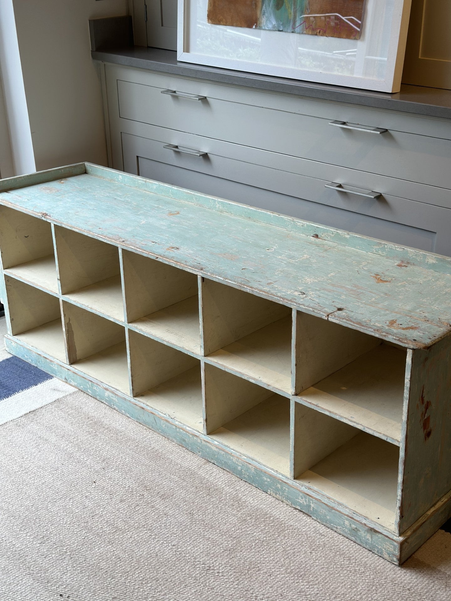 Painted Boot room Bench