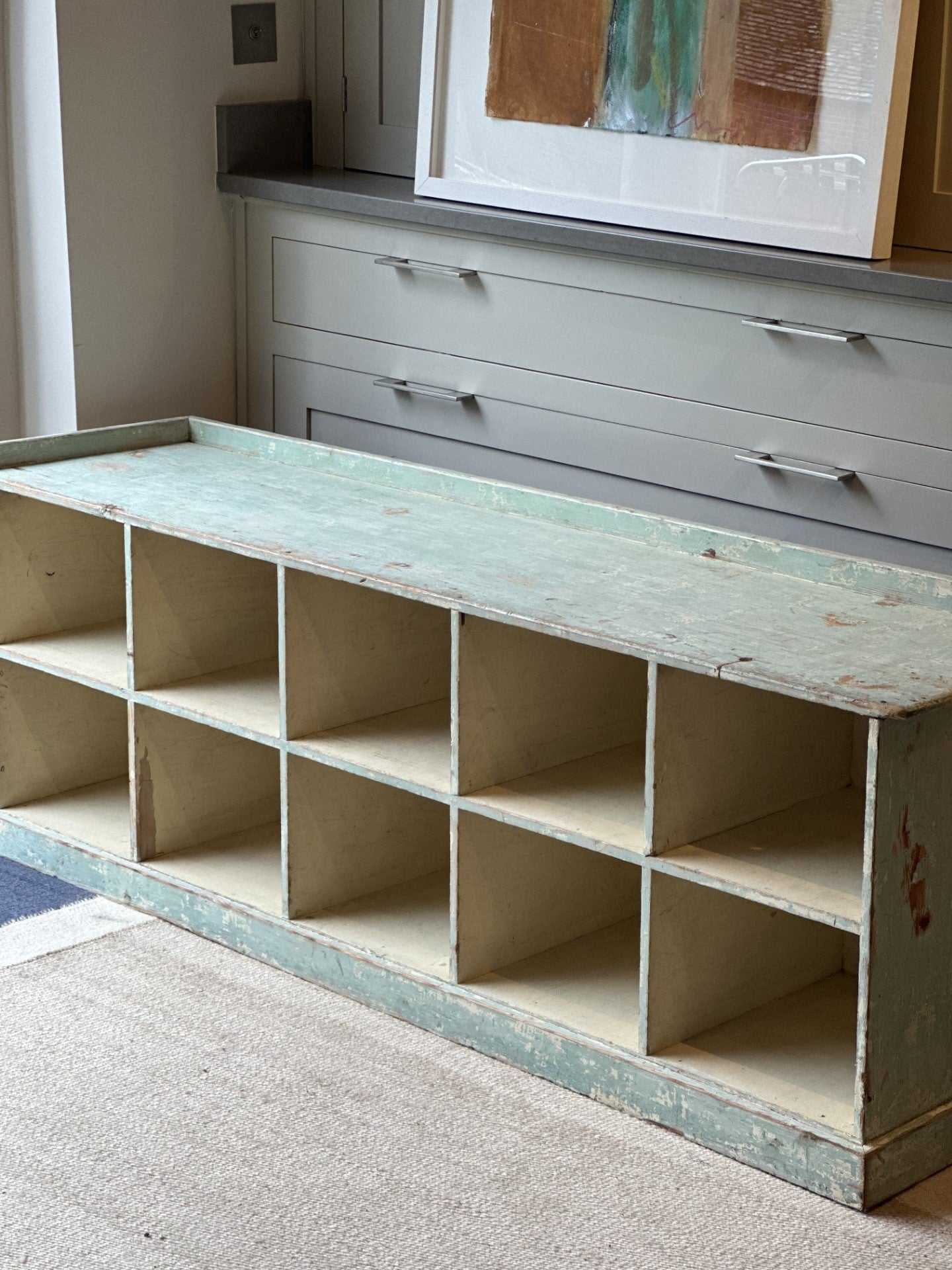 Painted Boot room Bench