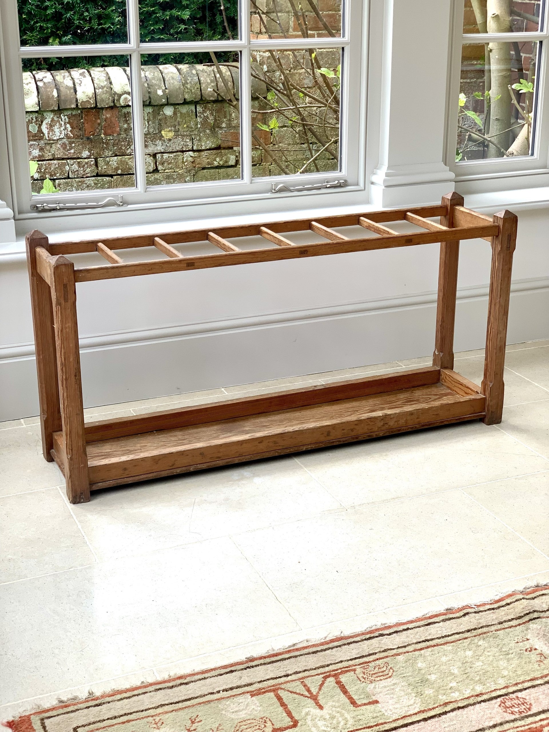 Large Pitch Pine Stick Stand