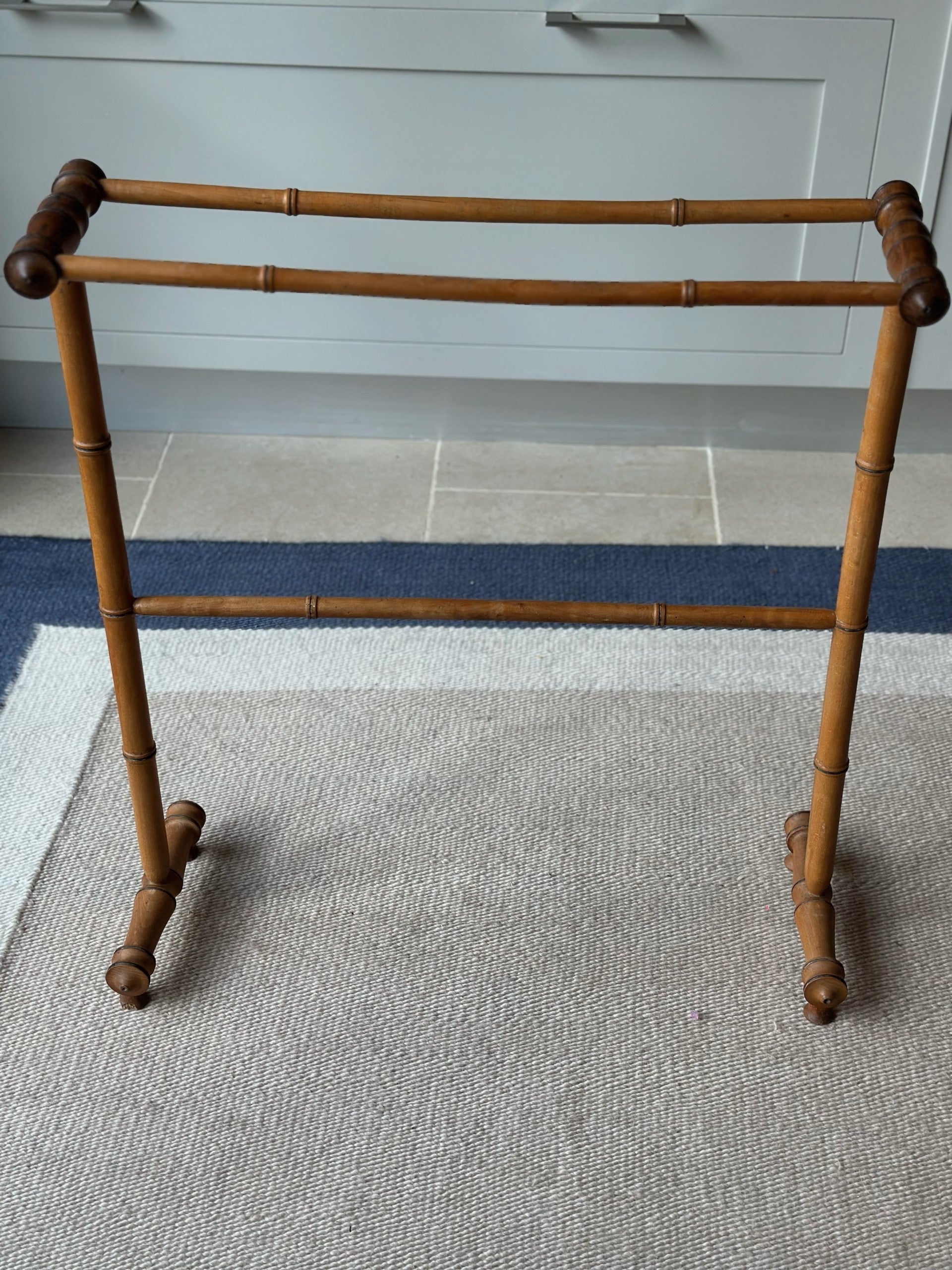 Faux Bamboo Floor Standing Towel Rail
