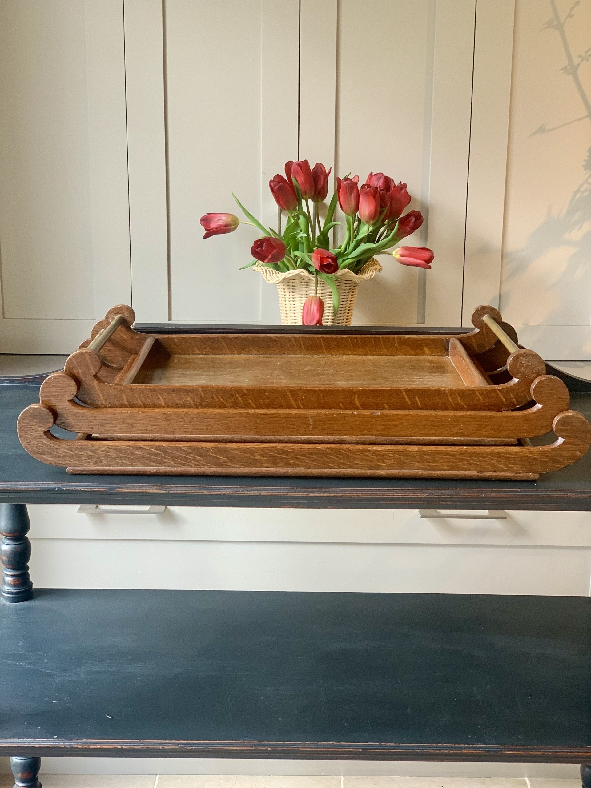 Wooden Art Deco Trays - Three Sizes Available