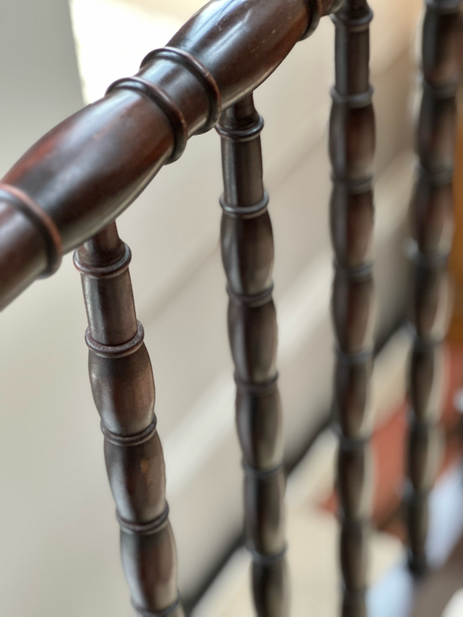 Pair of Single Wood Turned Beds