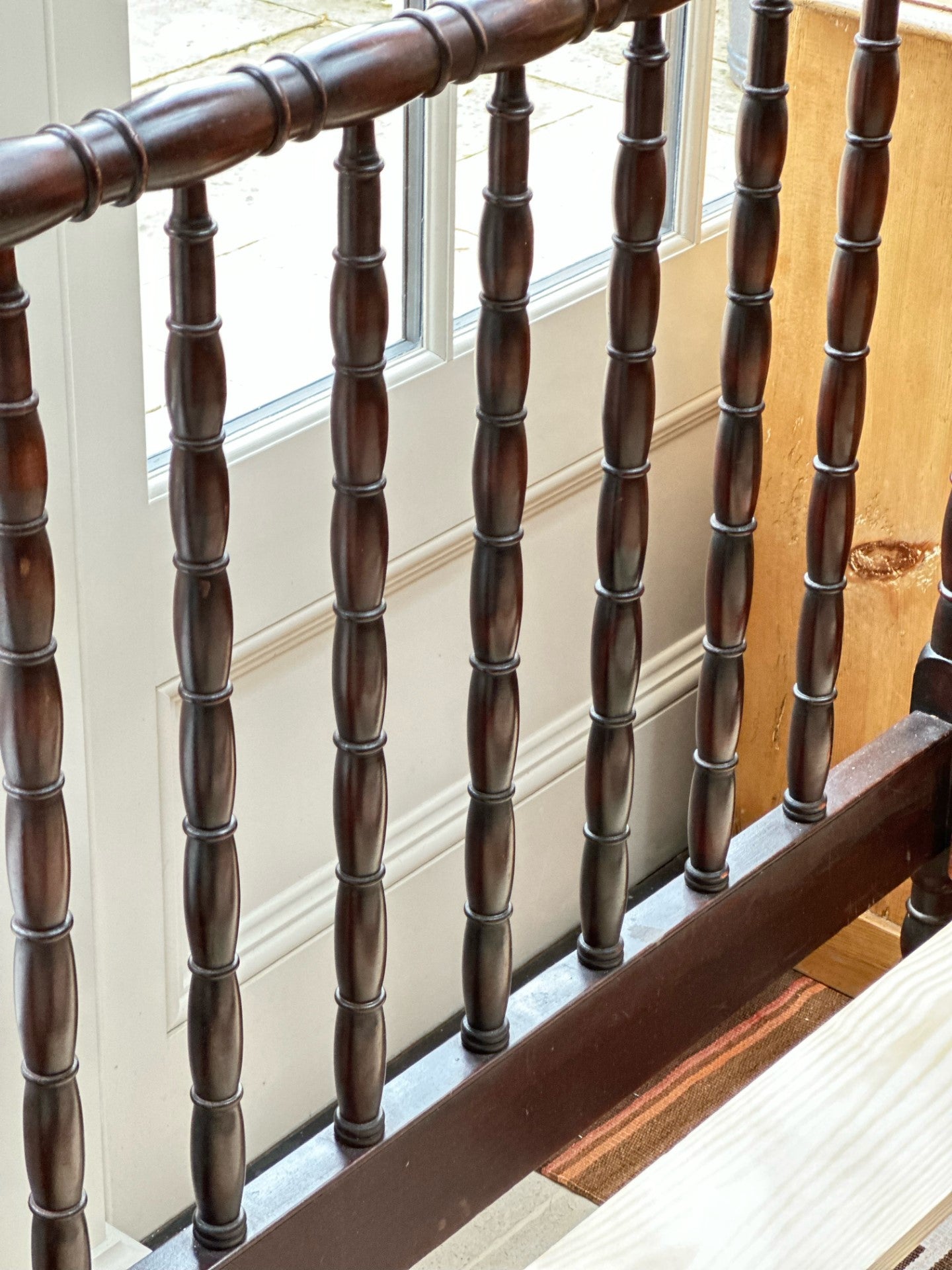 Pair of Single Wood Turned Beds