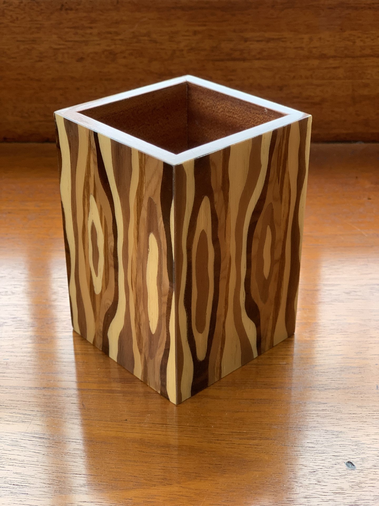 Italian Handmade Marquetry Pen Holders