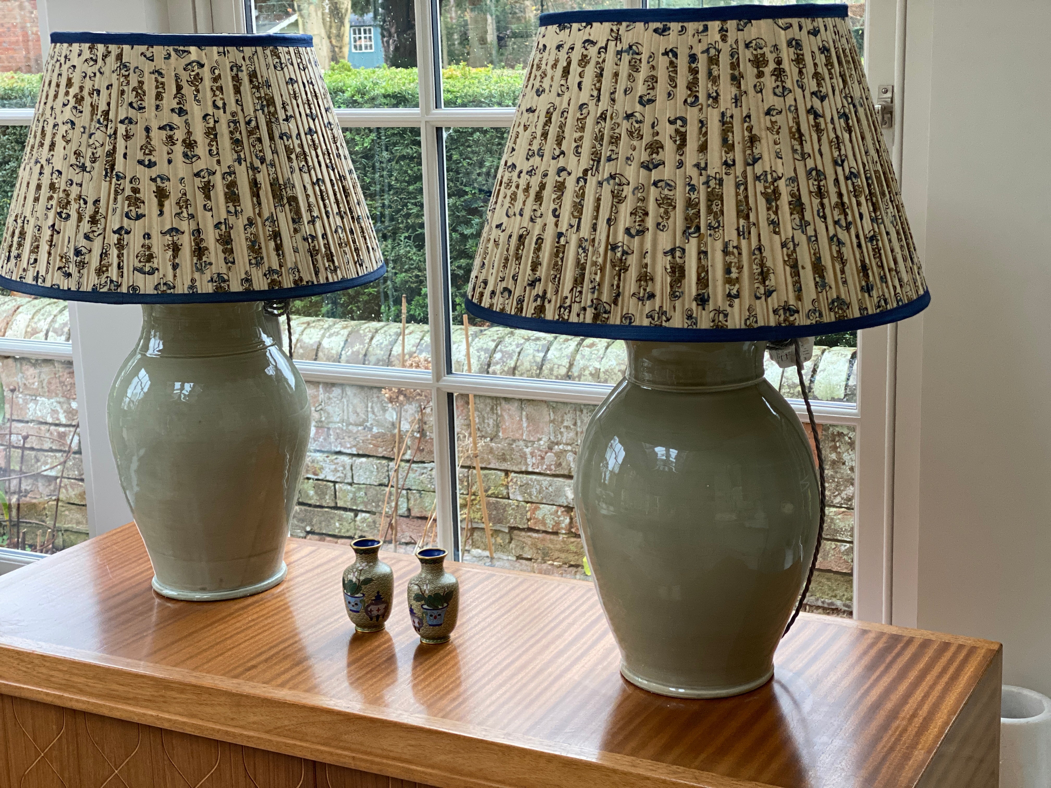 Large Vintage French Ceramic lamp