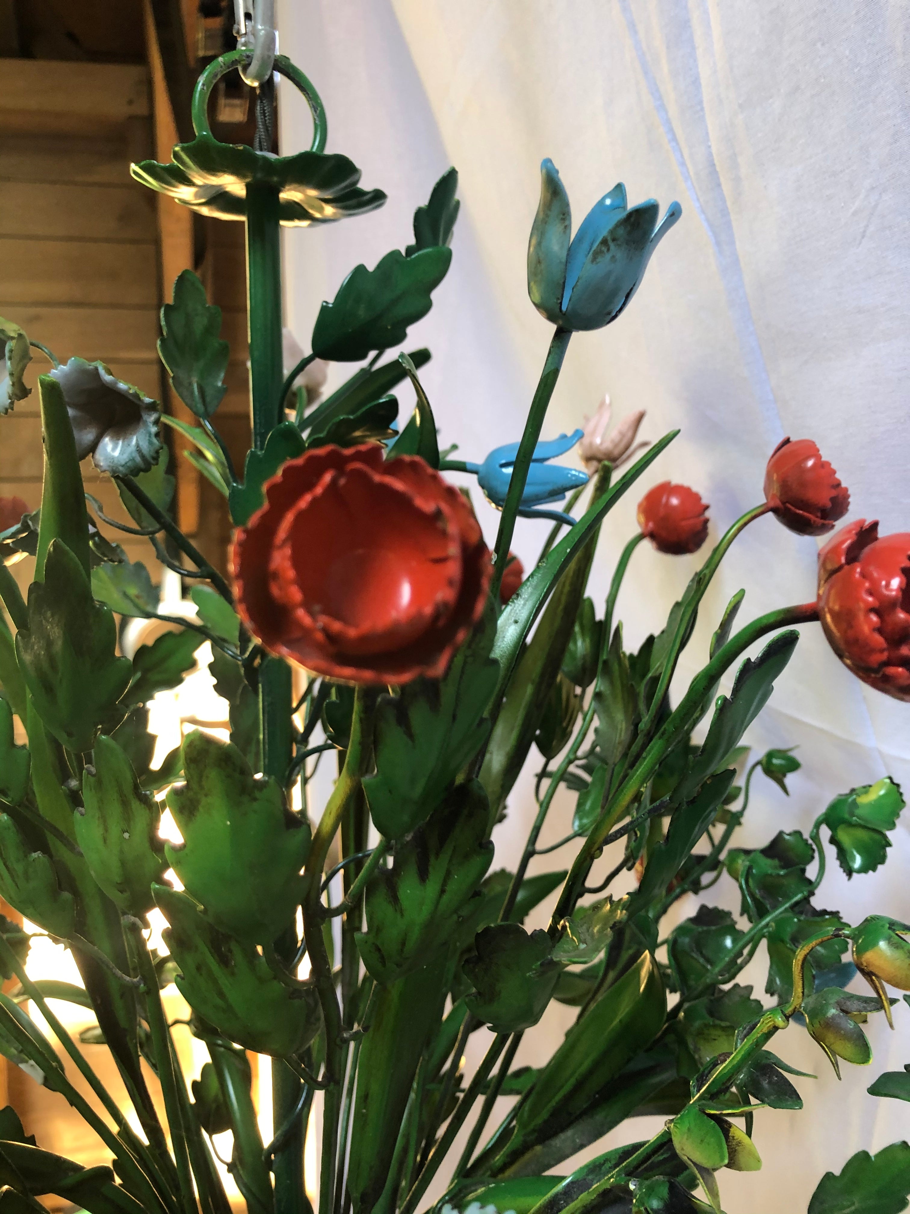 Mid century French Toleware Chandelier