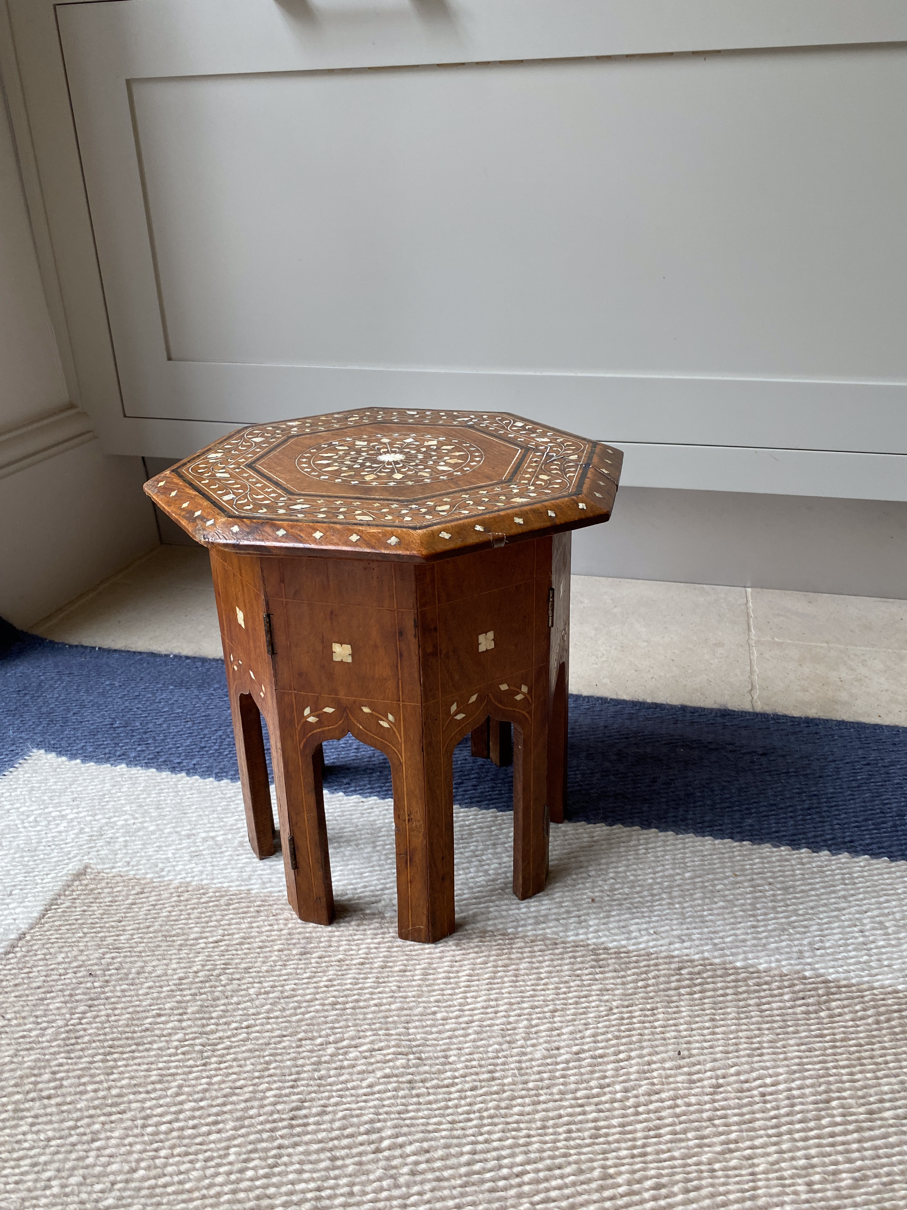 Small Antique Anglo-Indian Octagonal Table