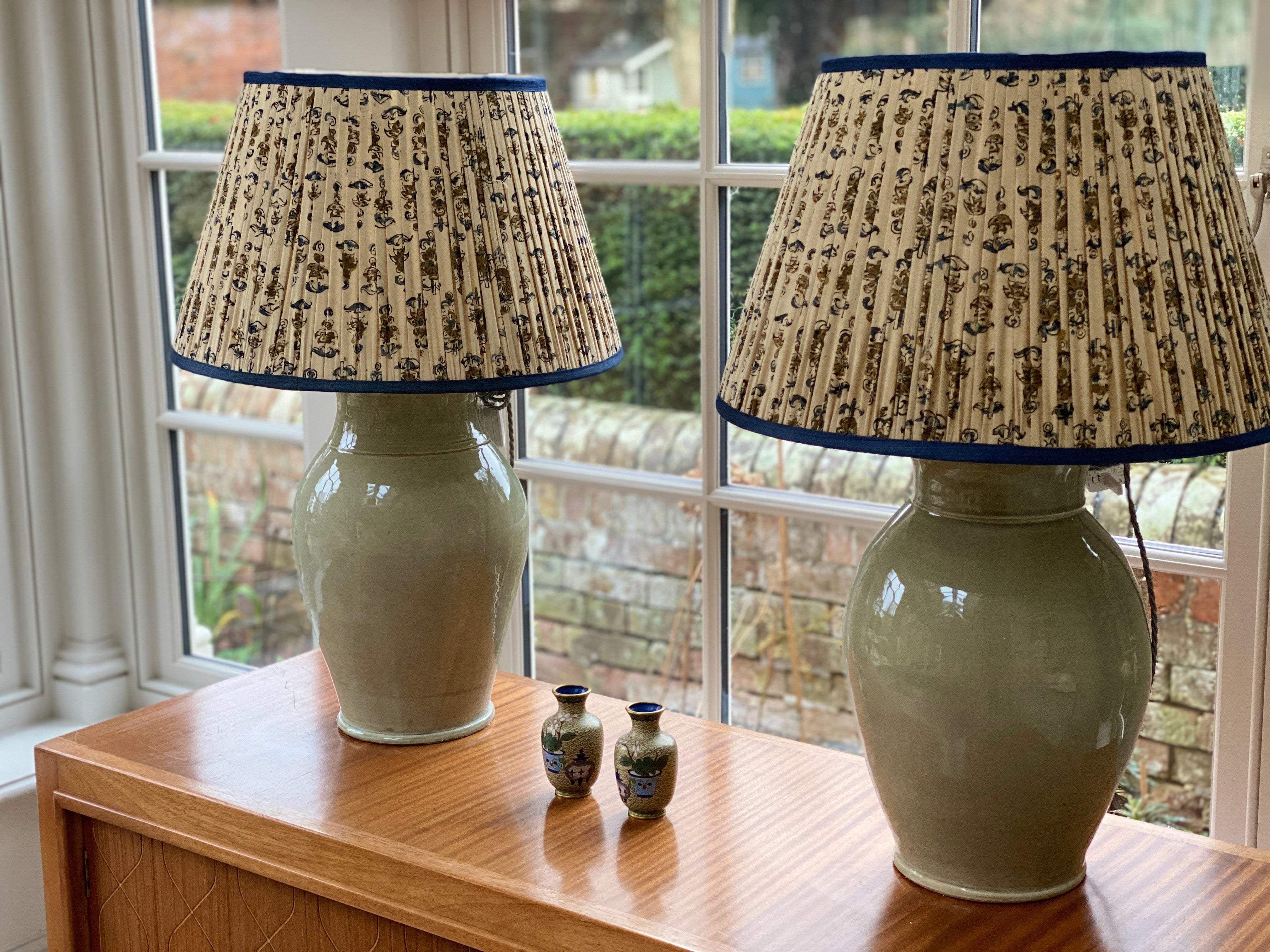 Large Vintage French Ceramic lamp