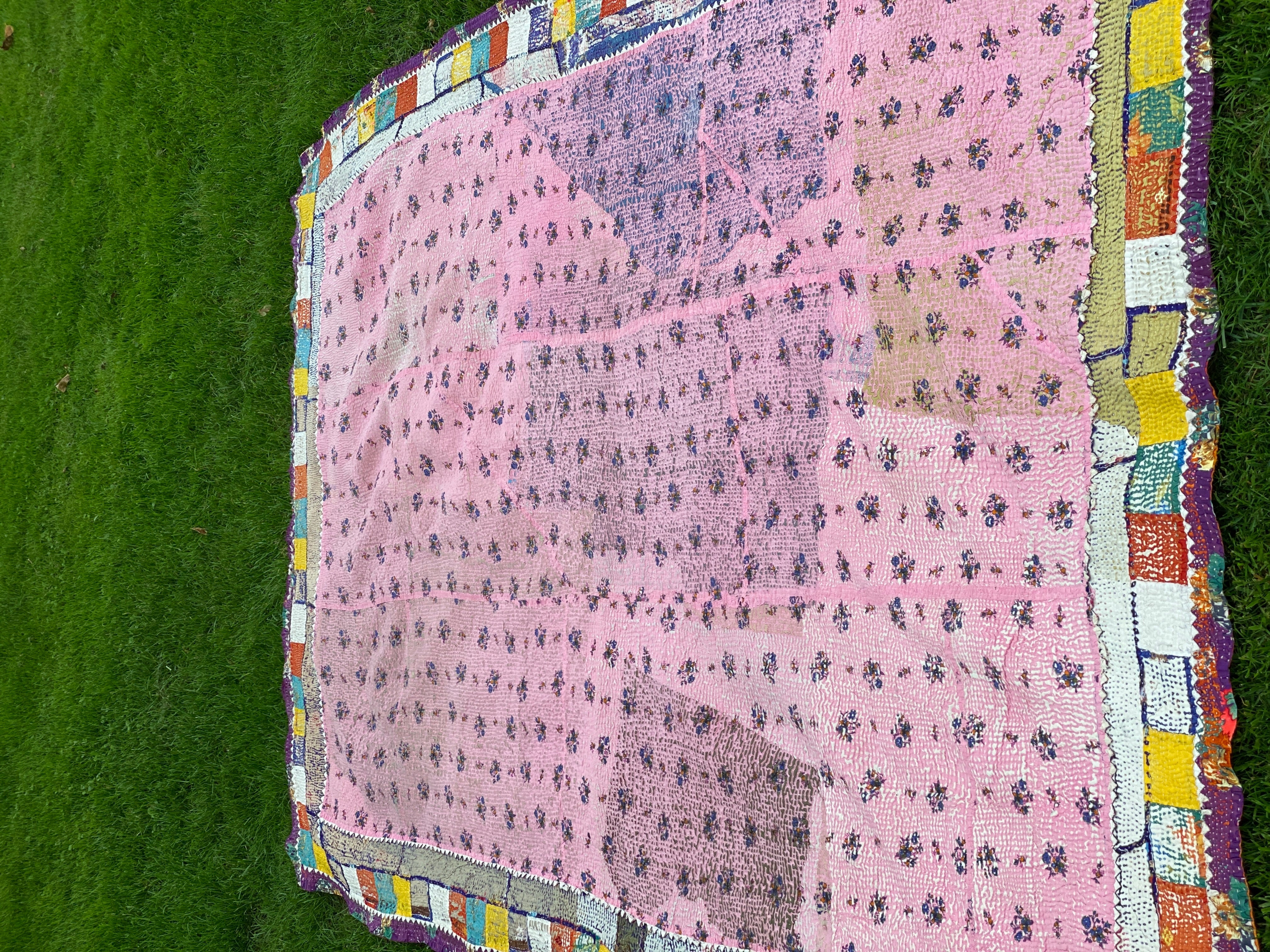 Colourful Antique Kantha