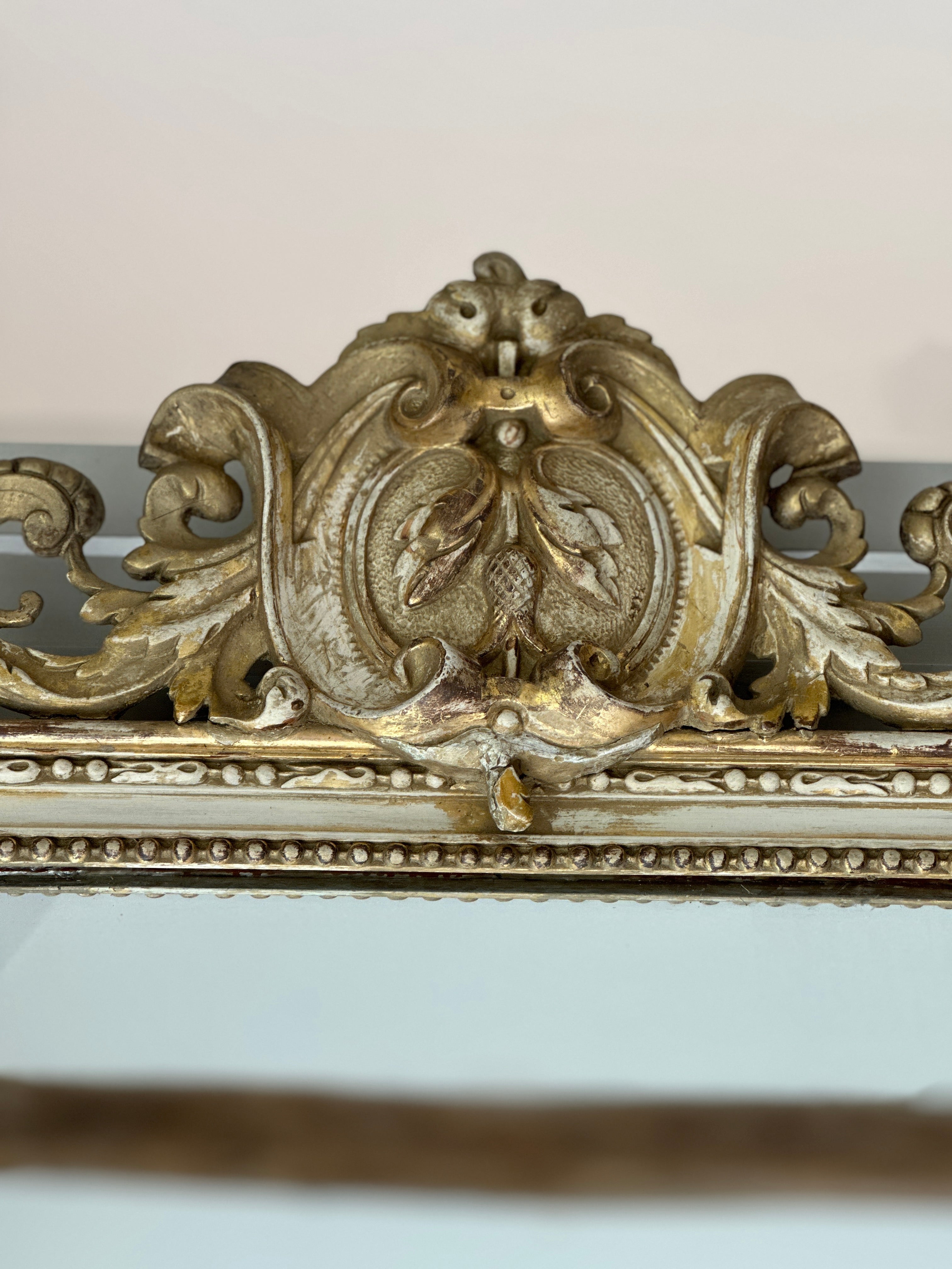 Very Tall French Gilt Mirror