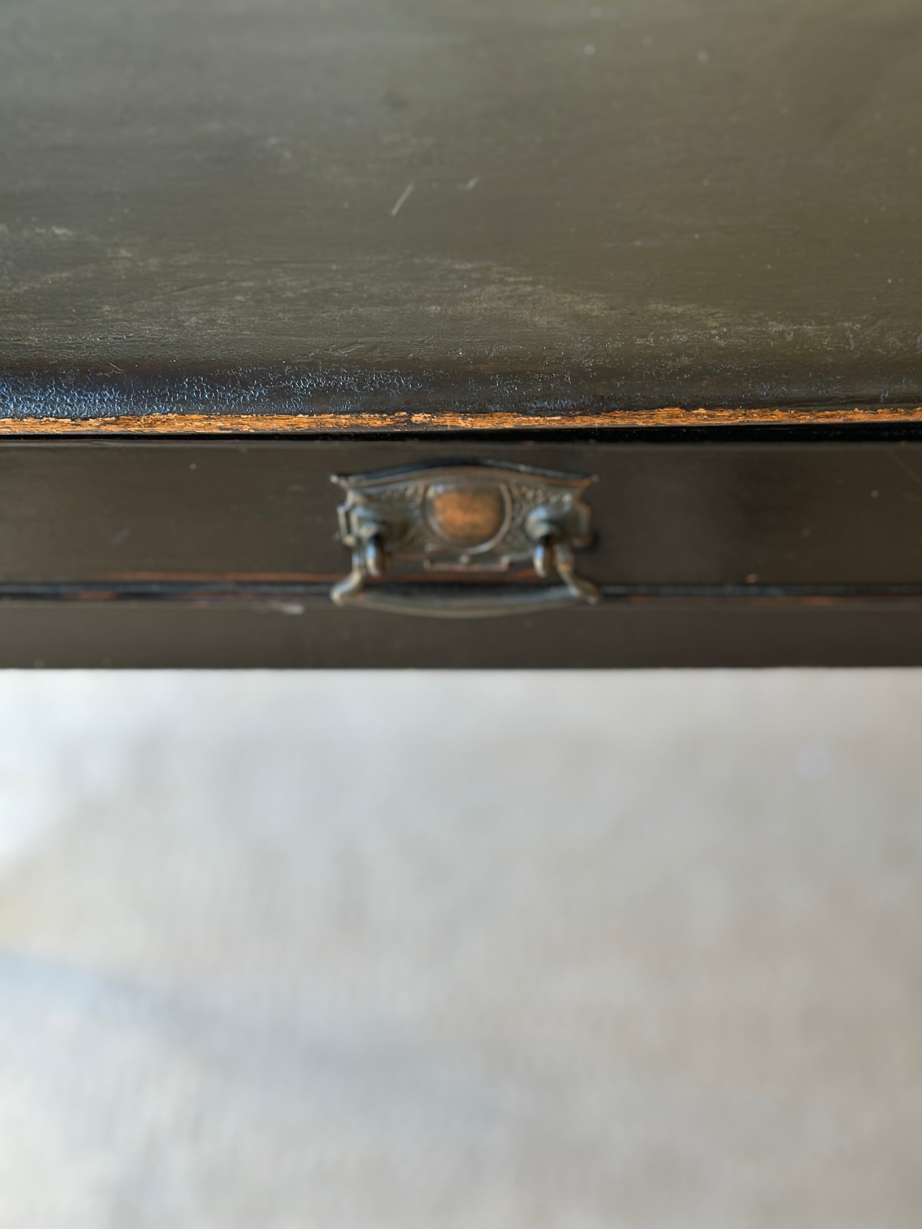 Gorgeous Ebonised Side Table with Tapered Legs