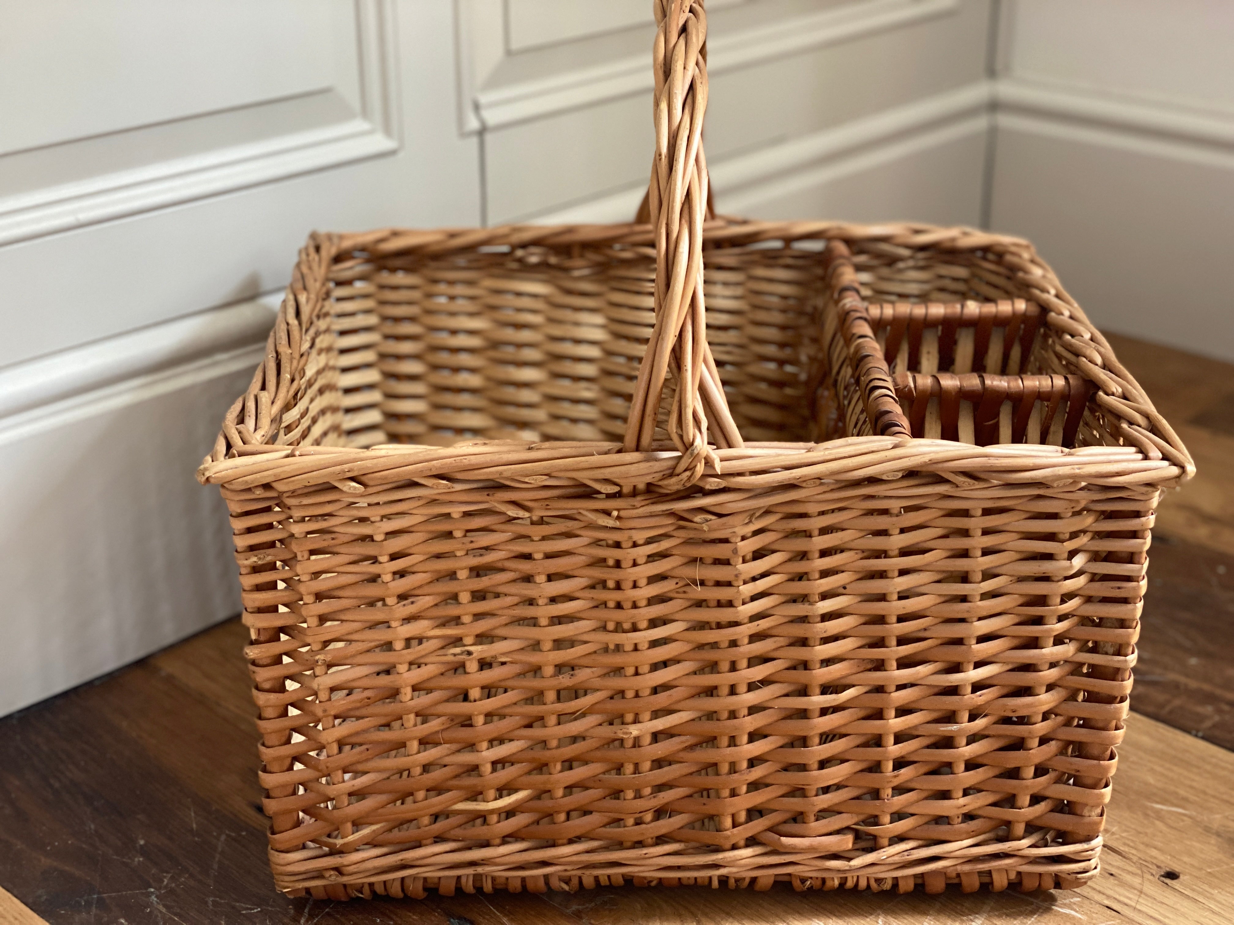 Vintage picnic basket