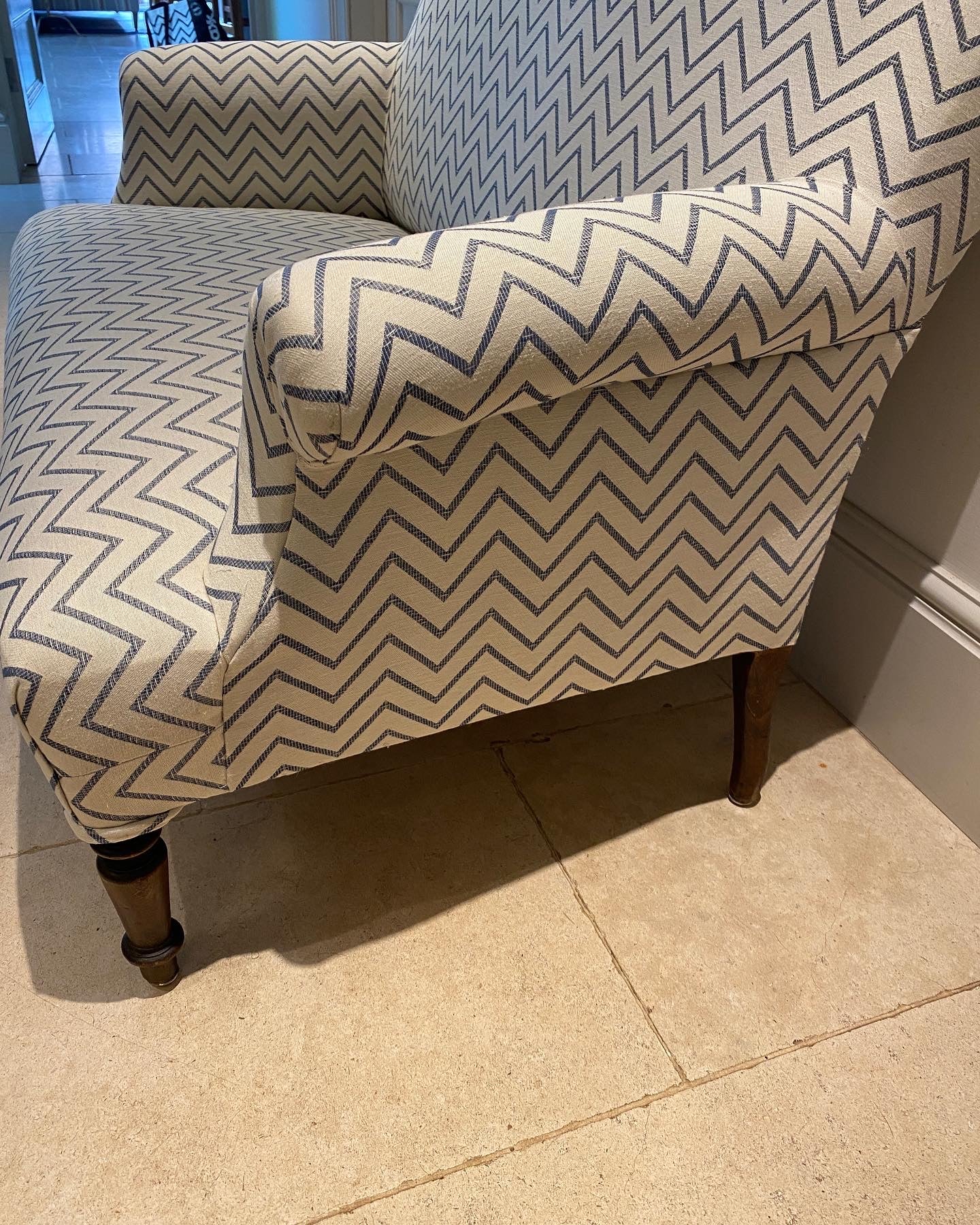 Small C19th French Sofa ‘Loveseat’ in GG Hintlesham