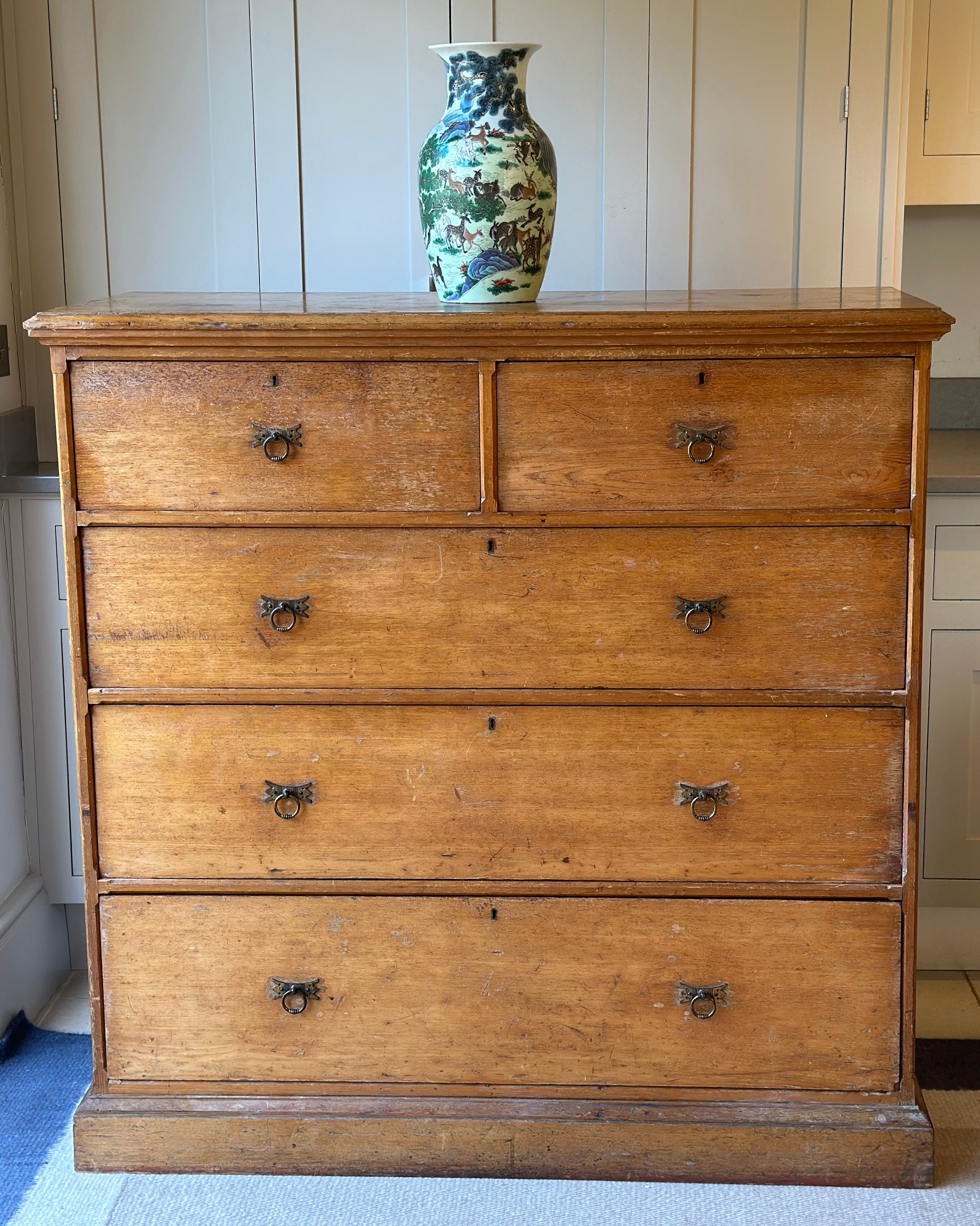 Large Arts & Crafts Chest of Drawers in Ash