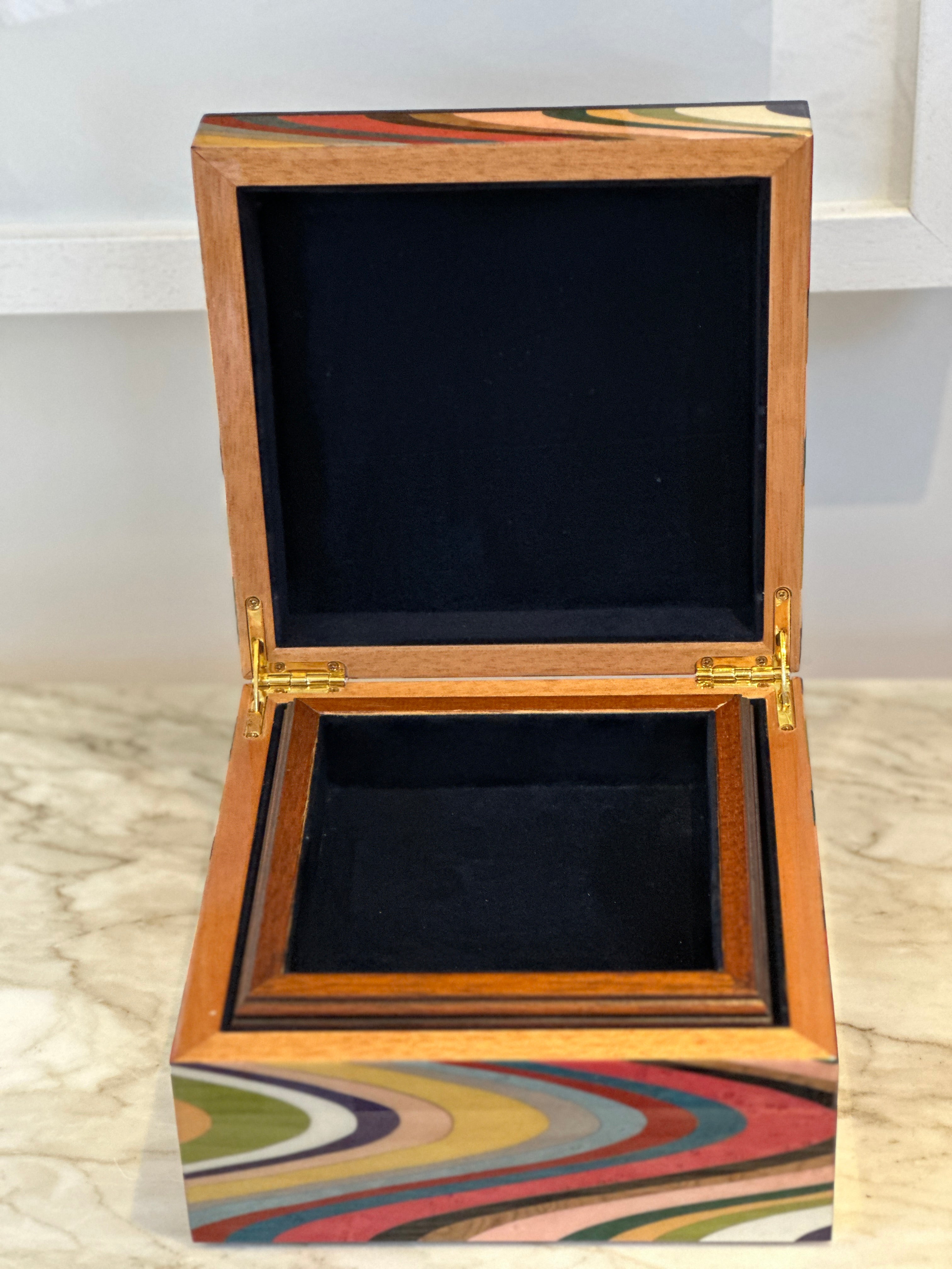 Medium Marquetry Jewellery Box