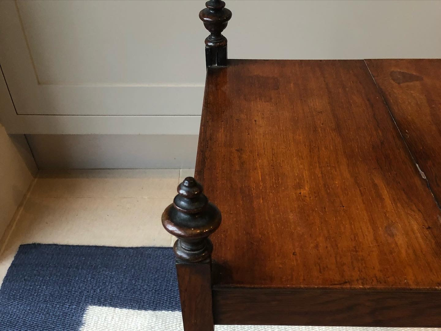Rosewood Side Table with Barley twist legs