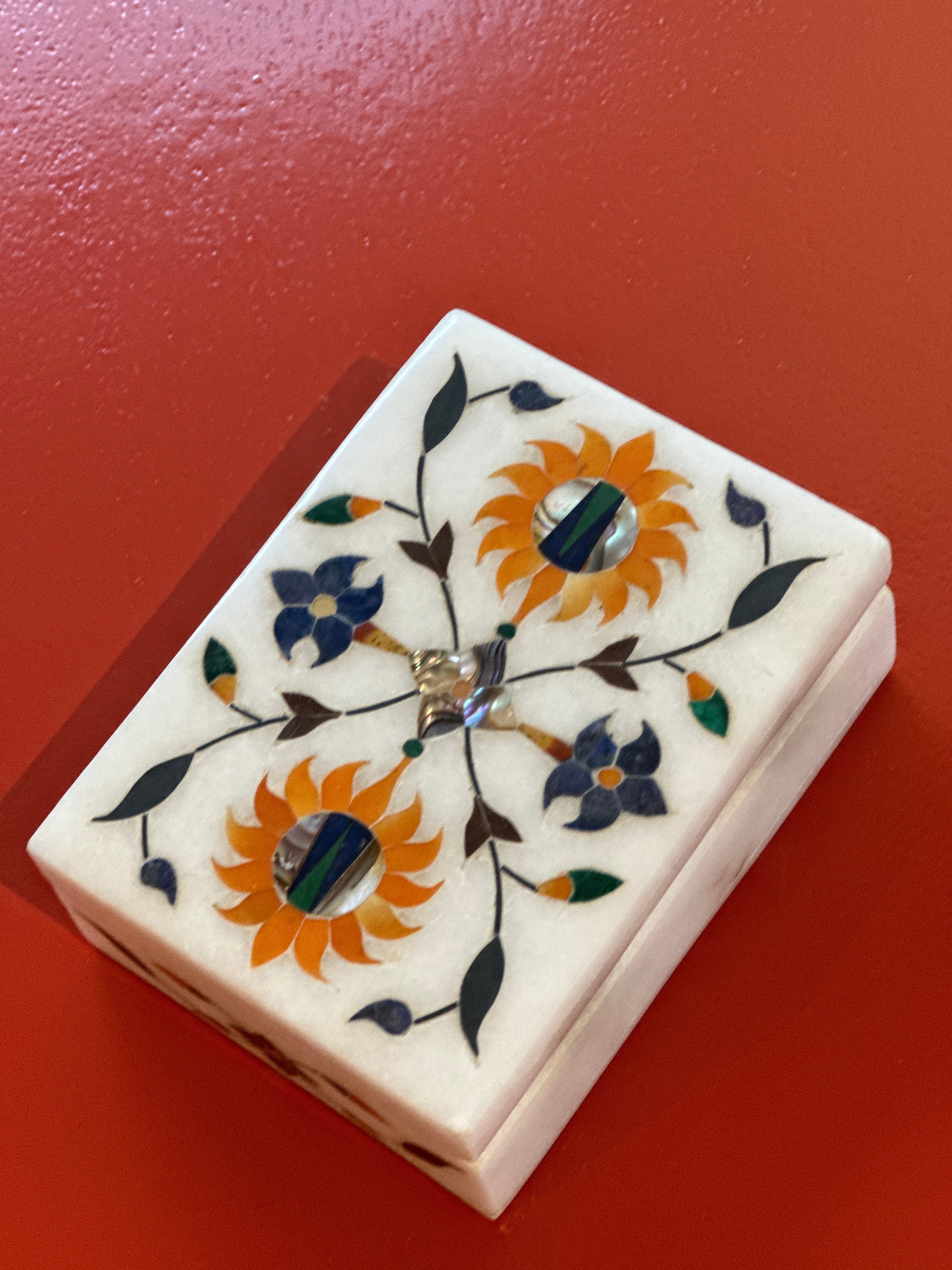 Decorative Agra Marble Inlay Box