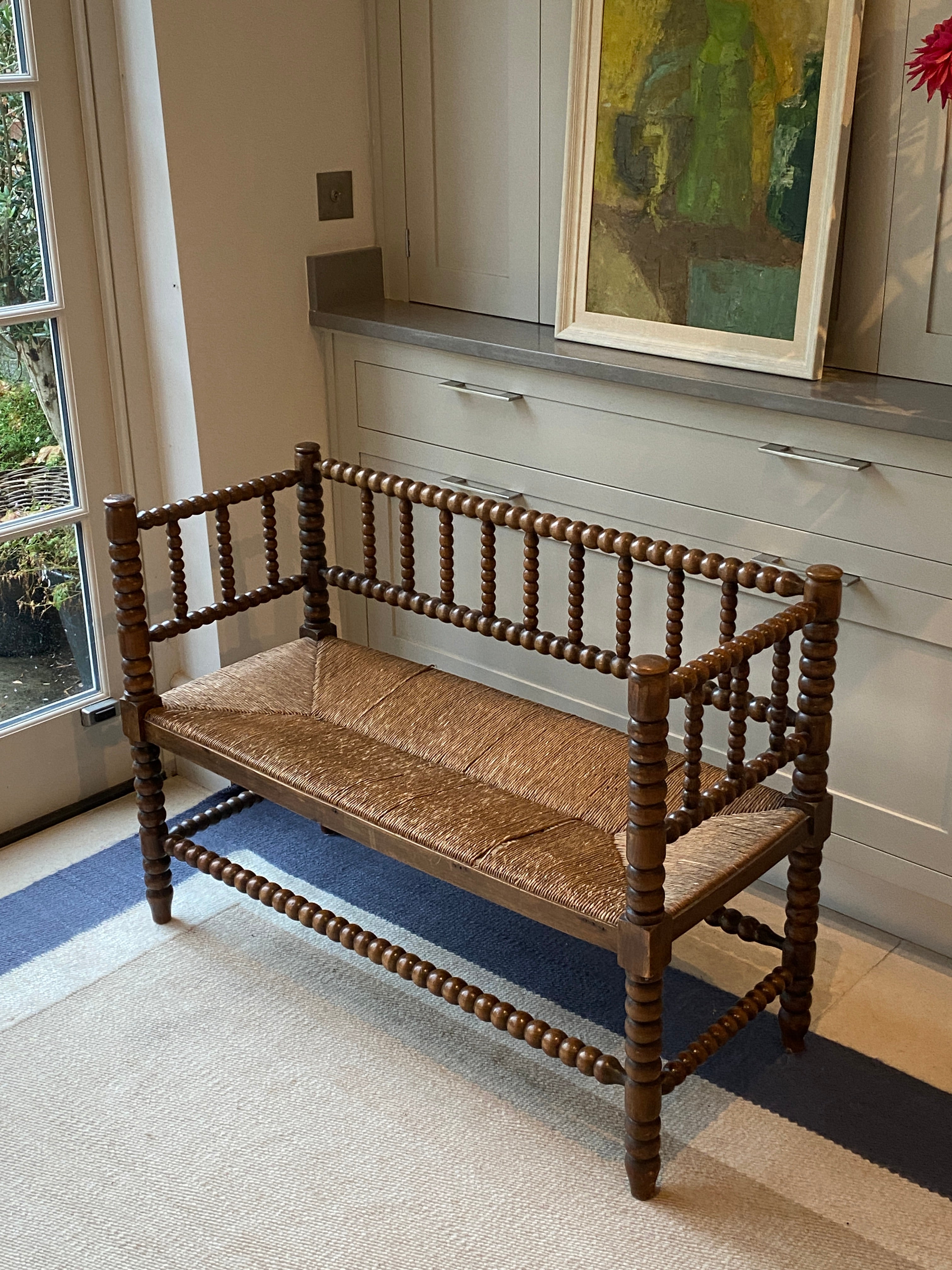Late 19th Century Bobbin Turned Bench