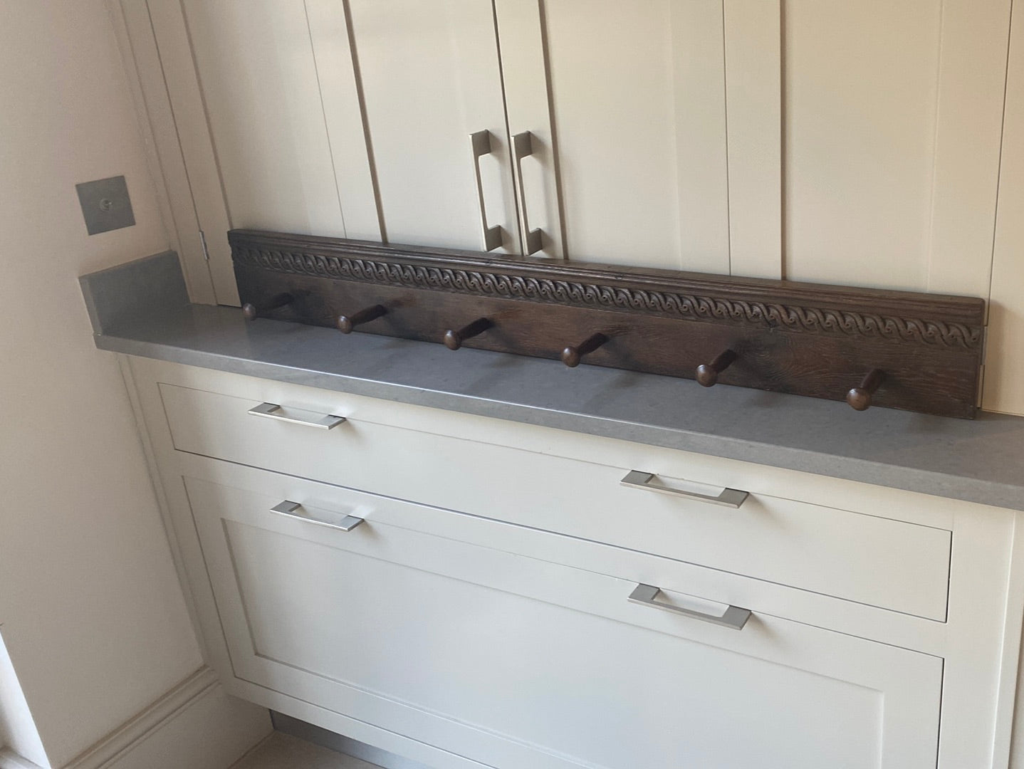 Amazing Carved Wood Hanging Rack