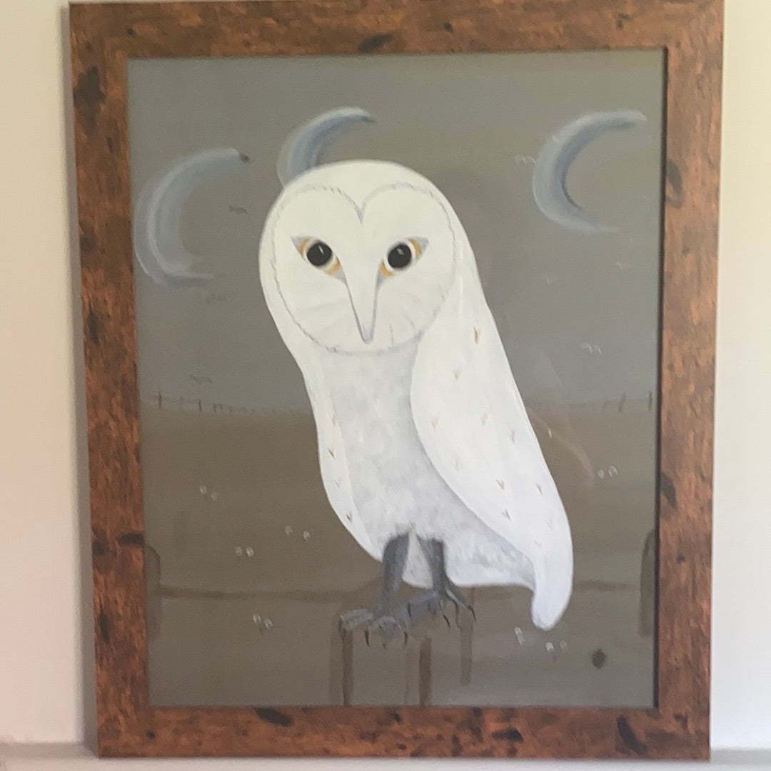 Pearl Bugg Painting - Owl