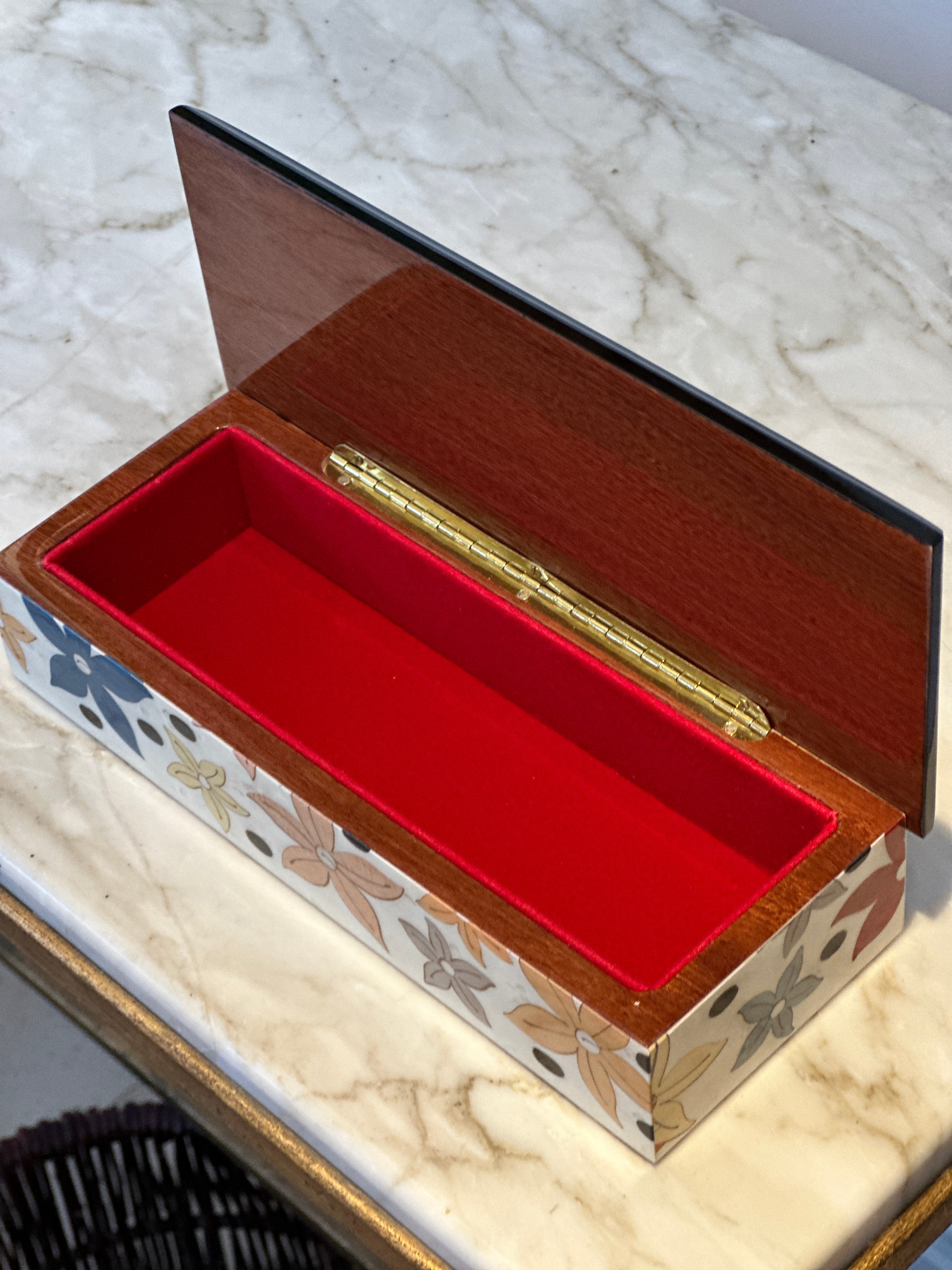 Rectangular Marquetry Box - Star Anise