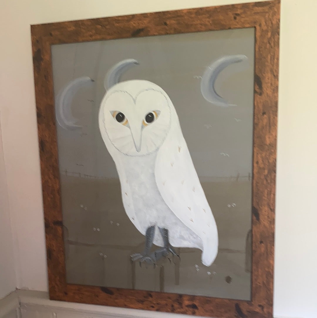 Pearl Bugg Painting - Owl