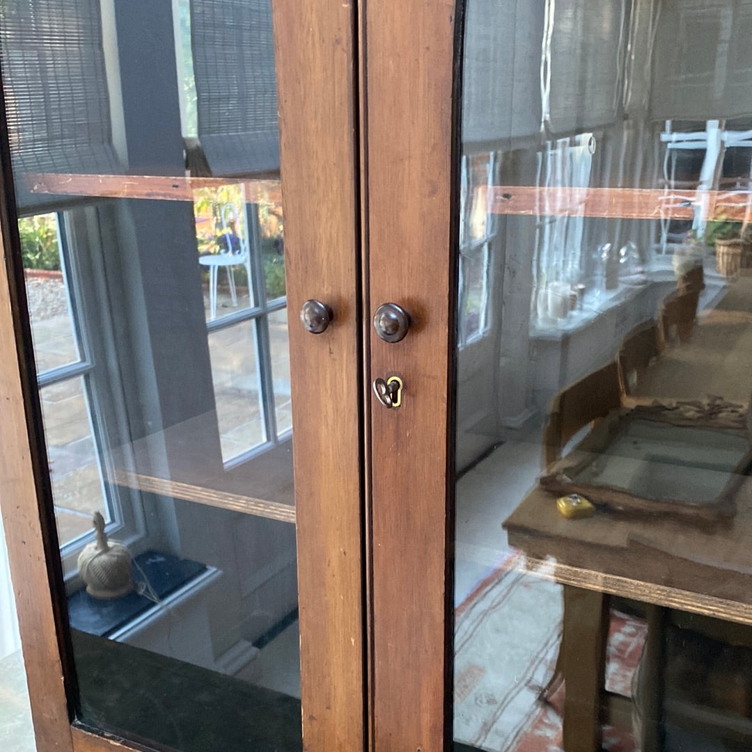 Small Glazed Wall or Standing Cupboard