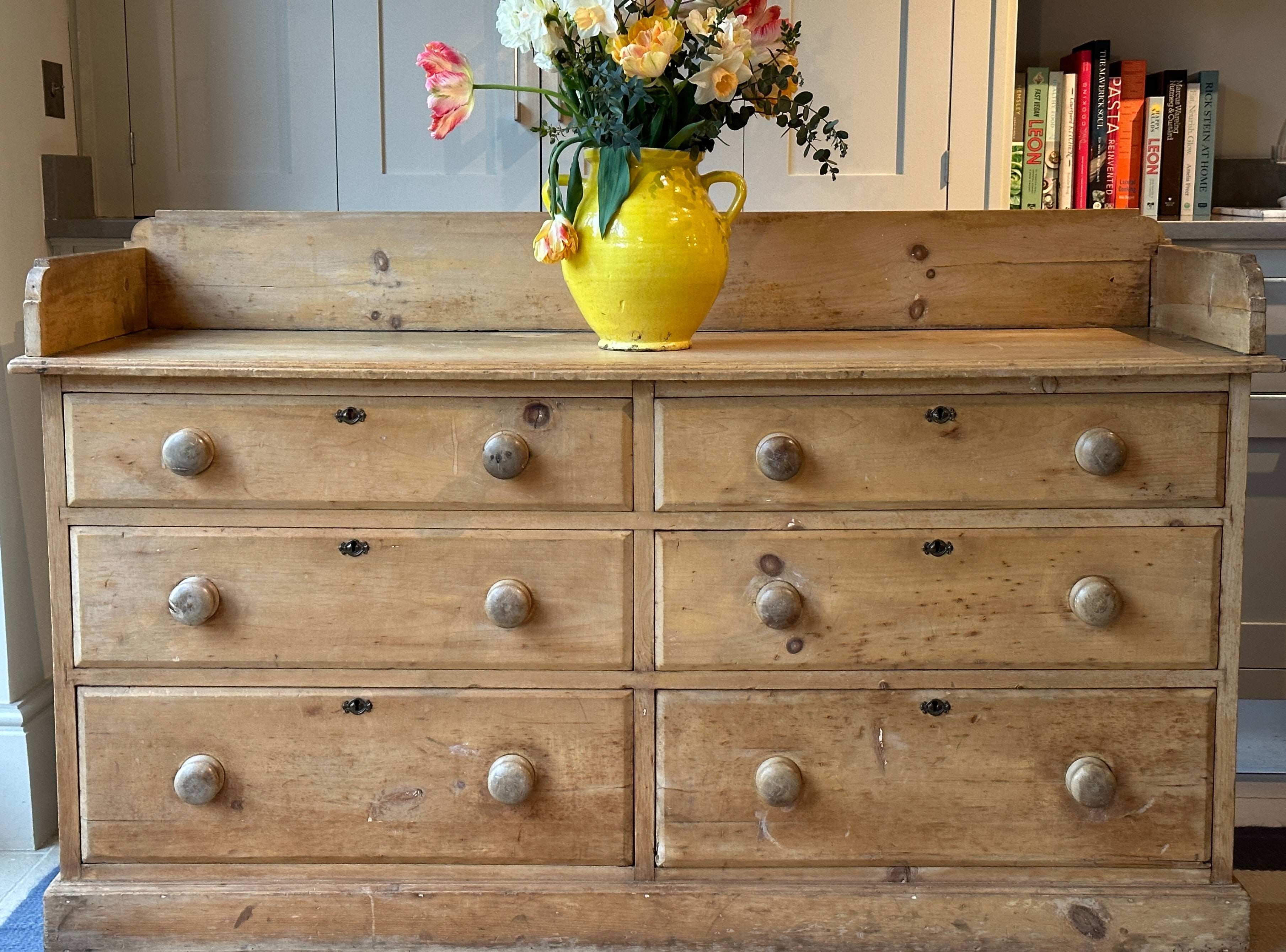 Large Vintage Pine Wash Stand