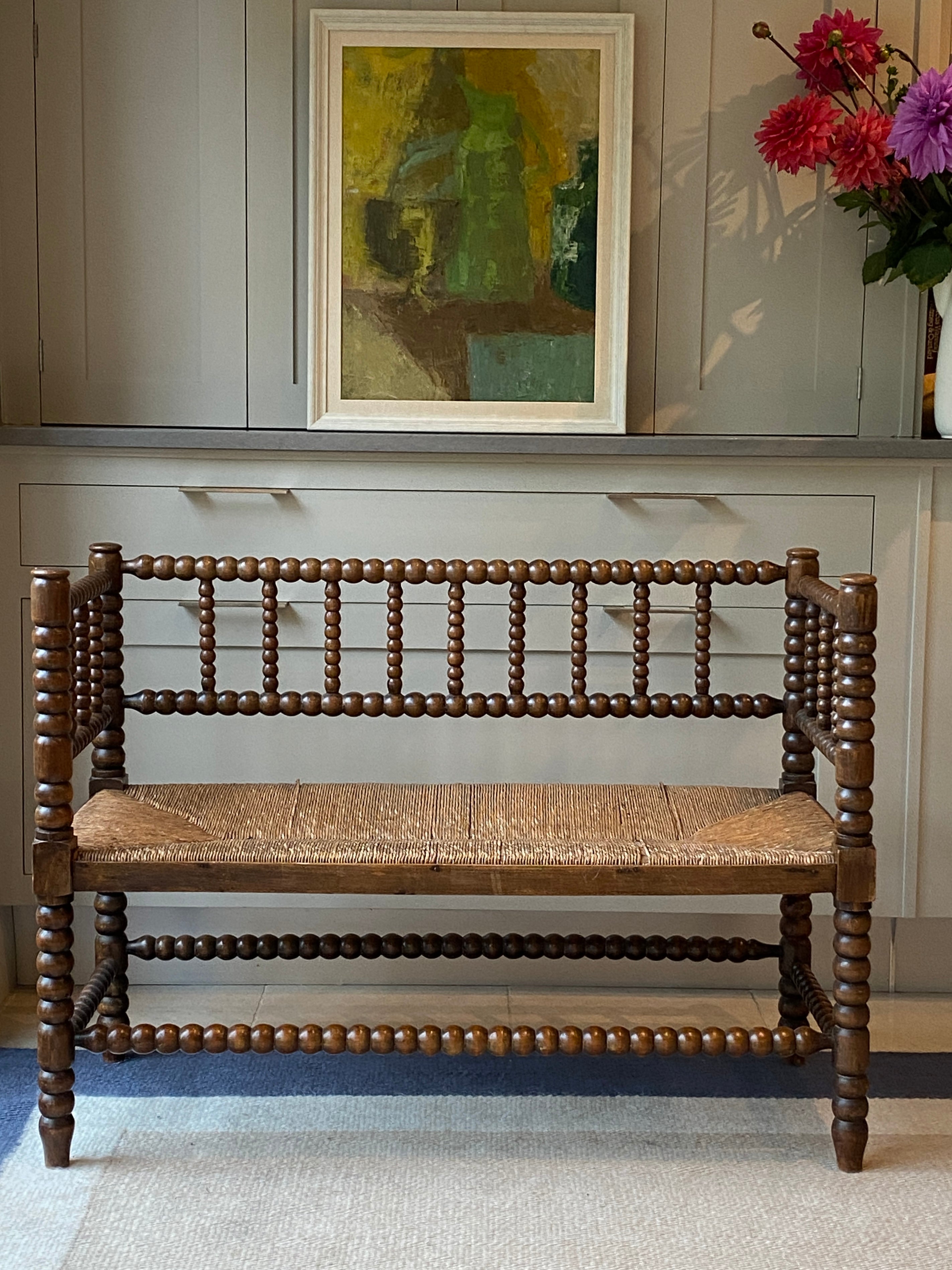 Late 19th Century Bobbin Turned Bench