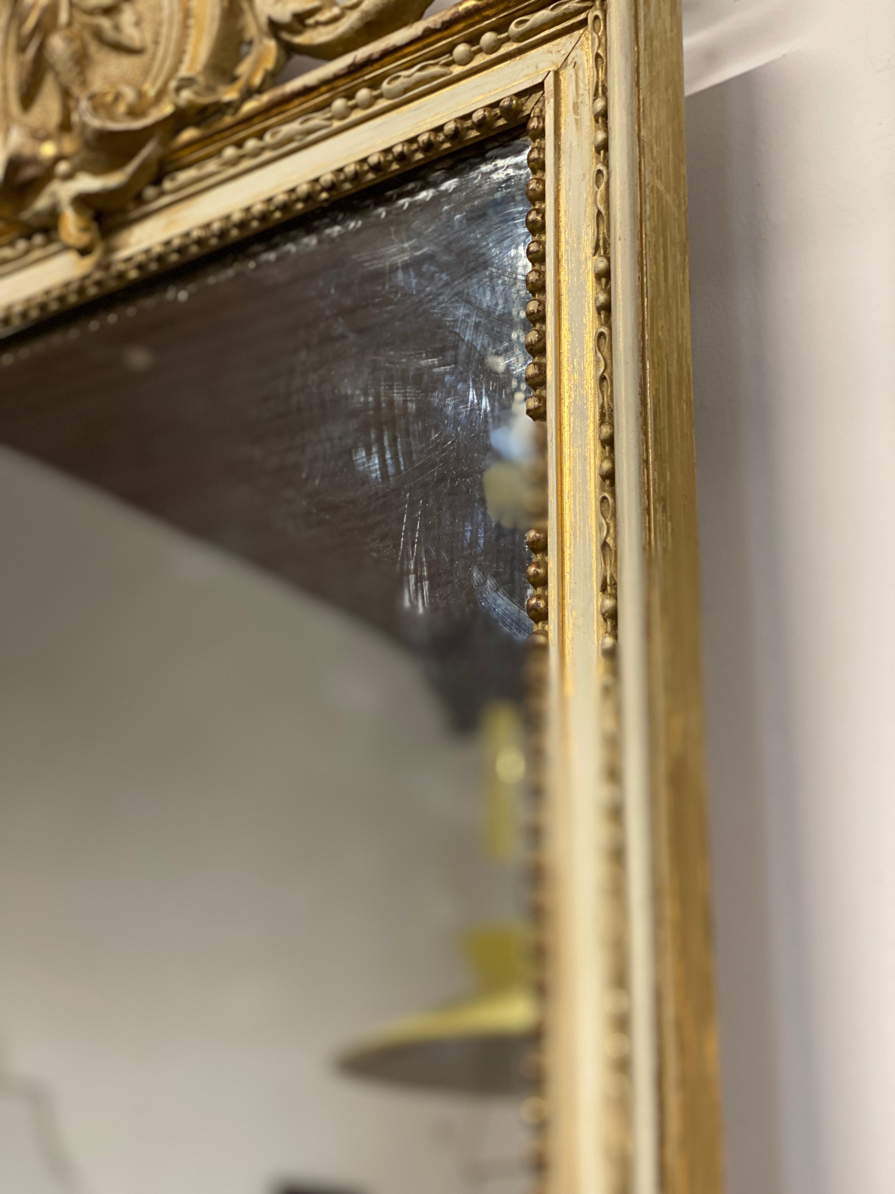 Very Tall French Gilt Mirror