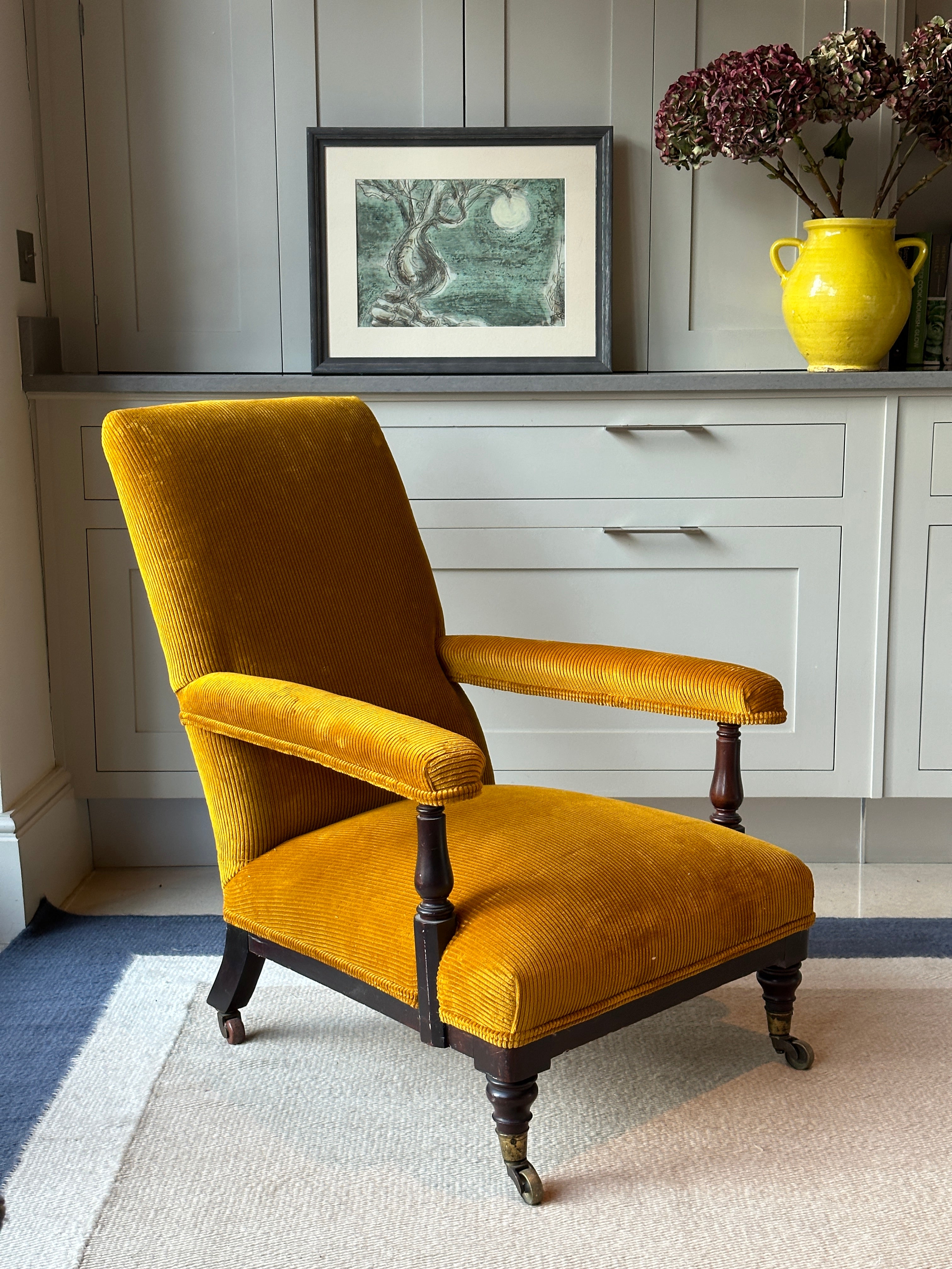 Country house Open Chair in RU Jumbo Cord