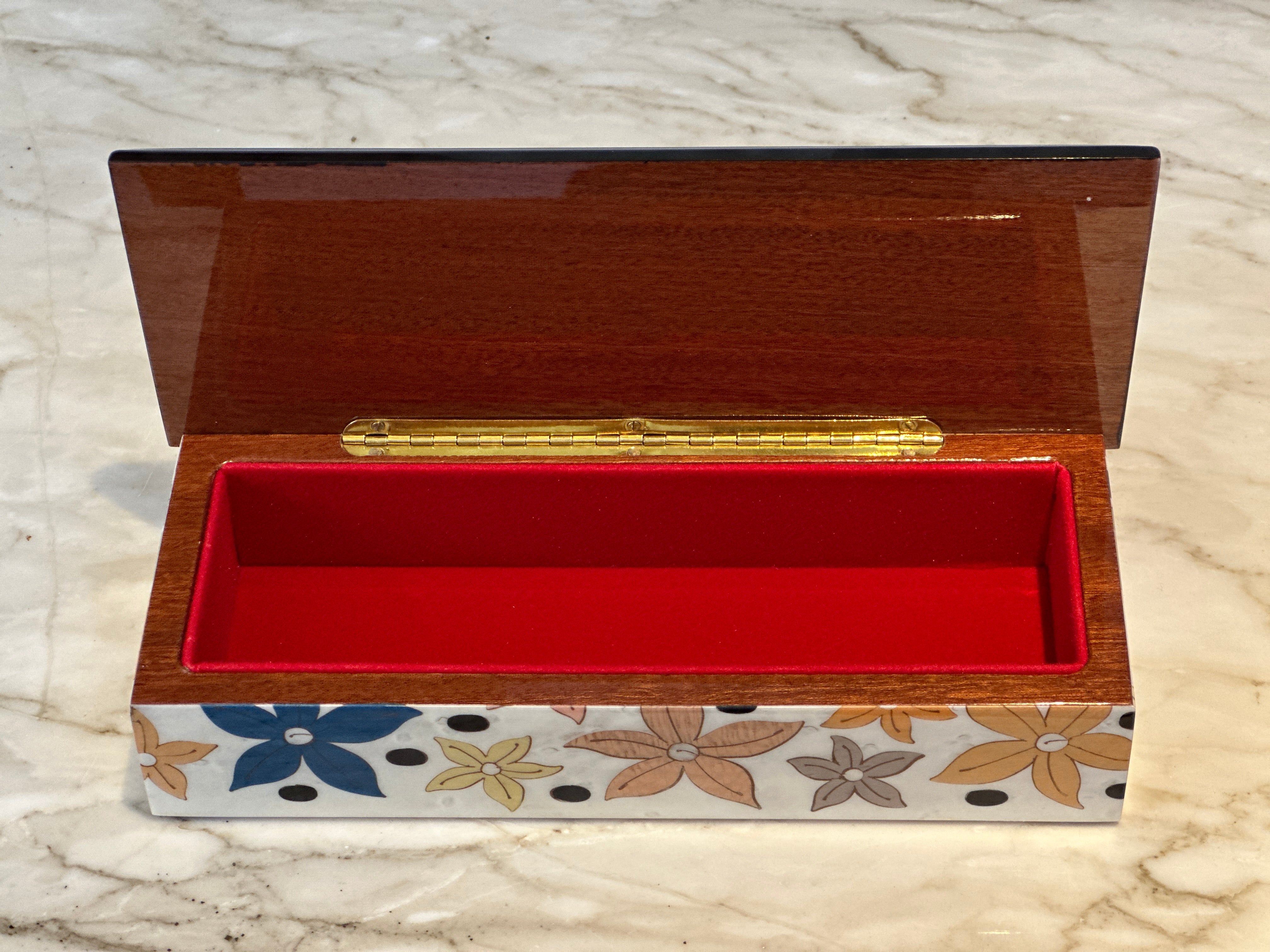 Rectangular Marquetry Box - Star Anise