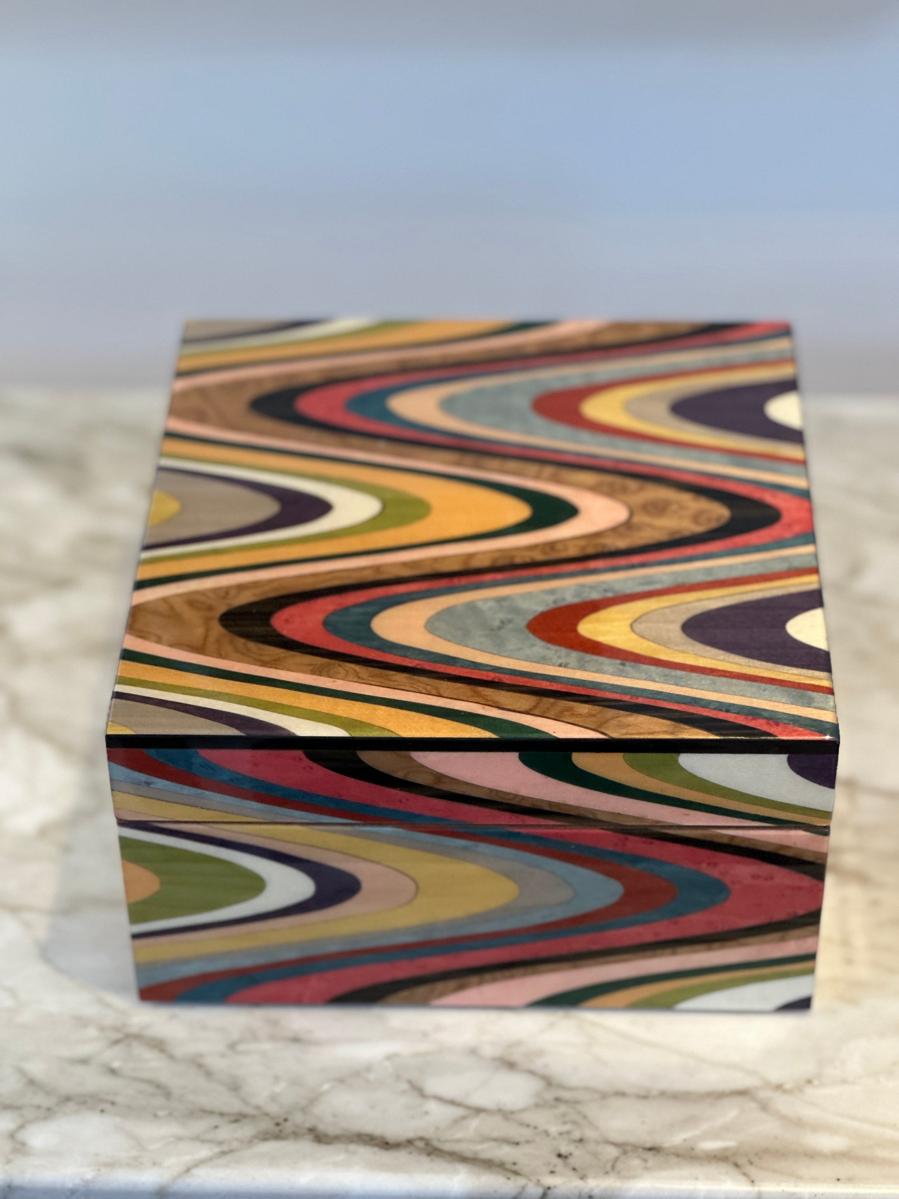 Medium Marquetry Jewellery Box