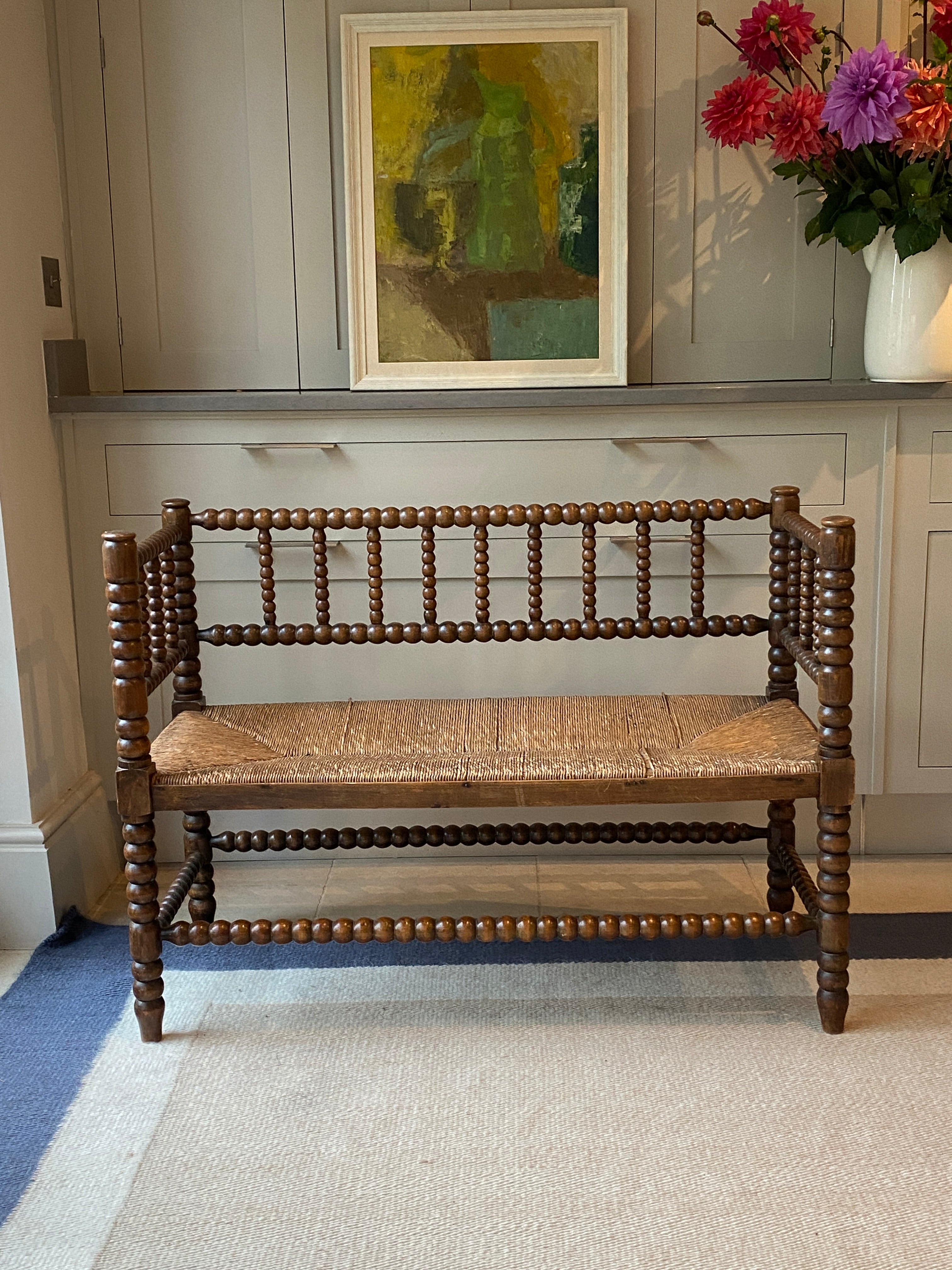Late 19th Century Bobbin Turned Bench