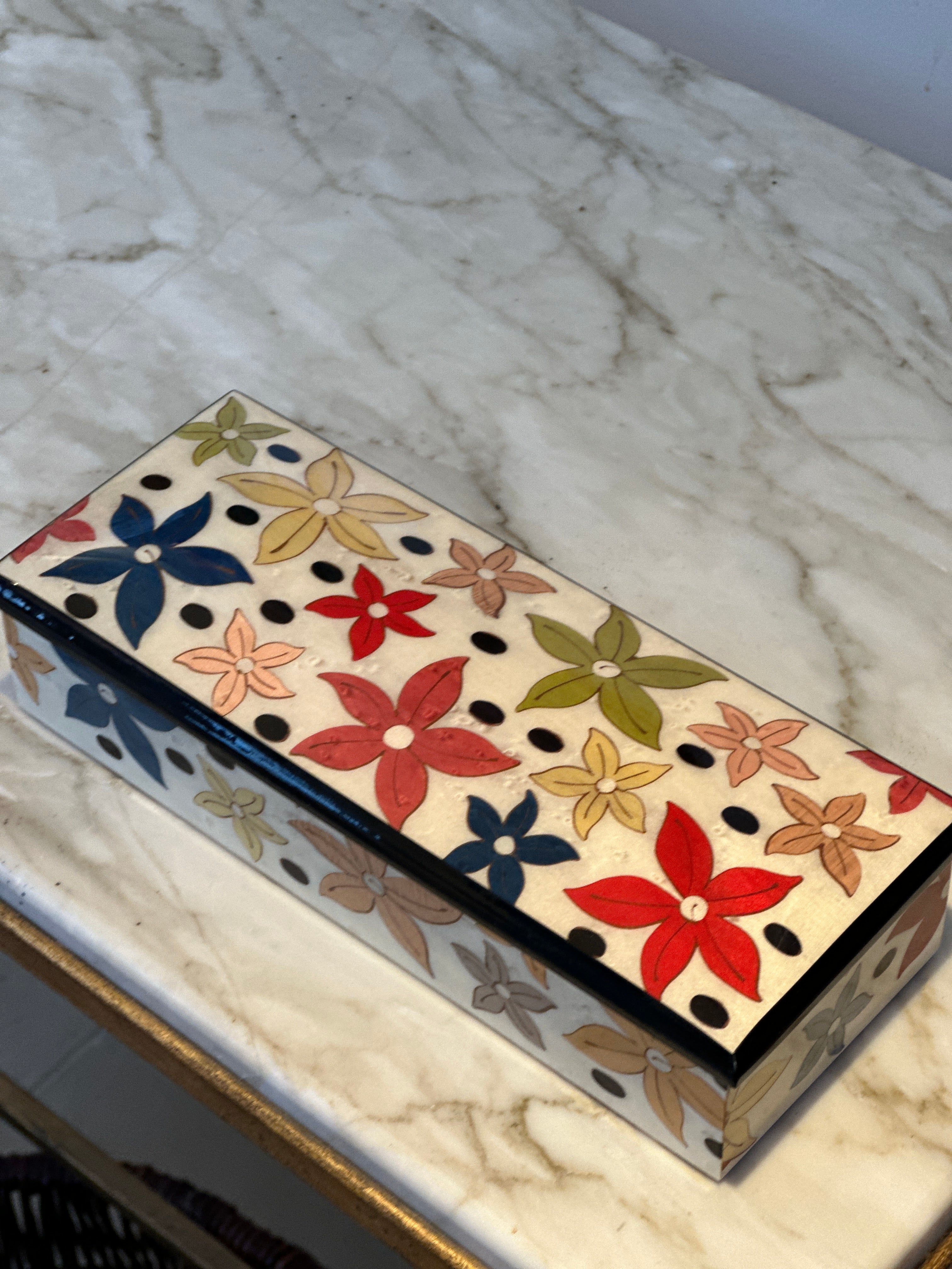 Rectangular Marquetry Box - Star Anise