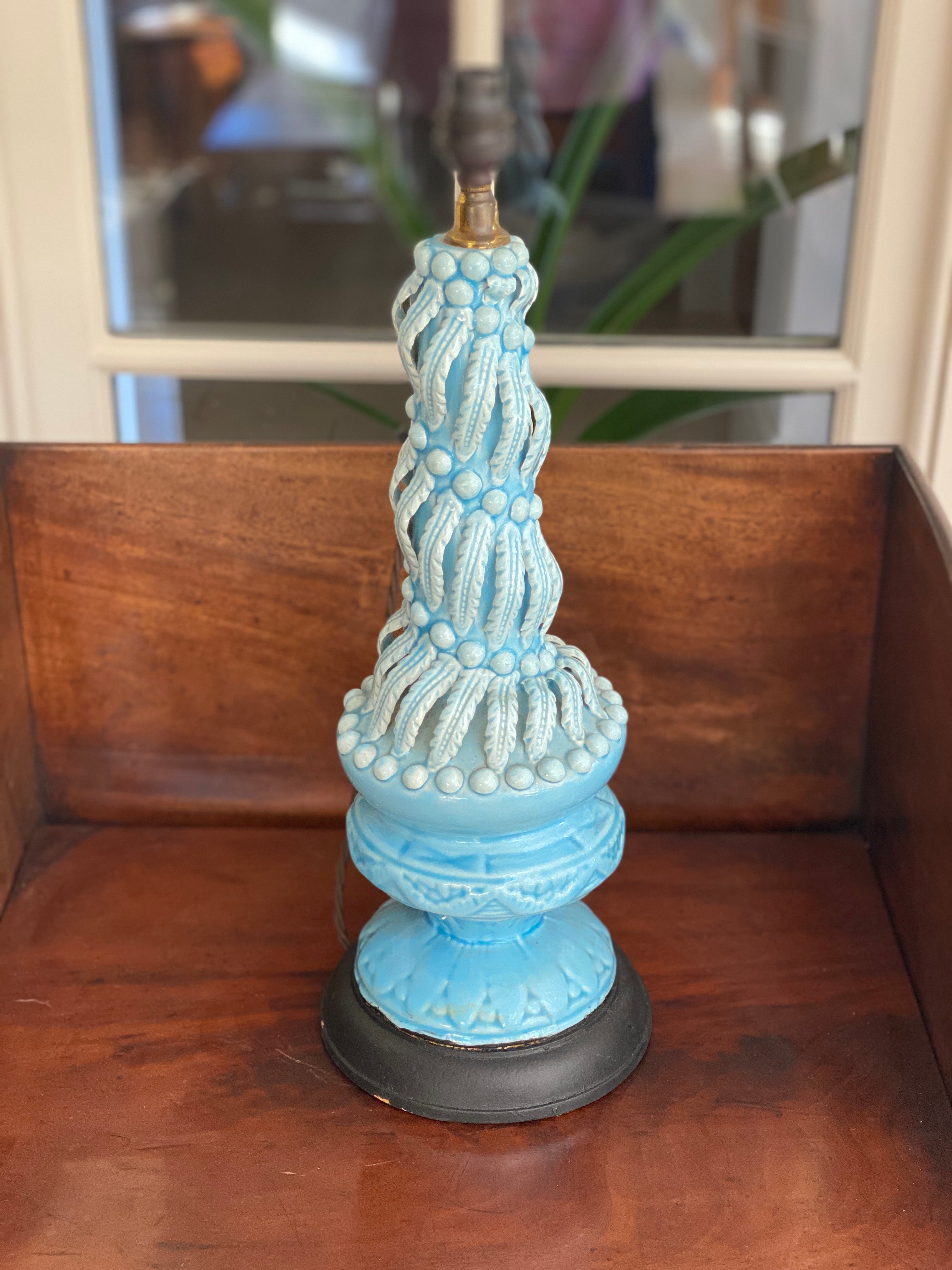 Vintage Pale Blue Casa Pupo table lamp