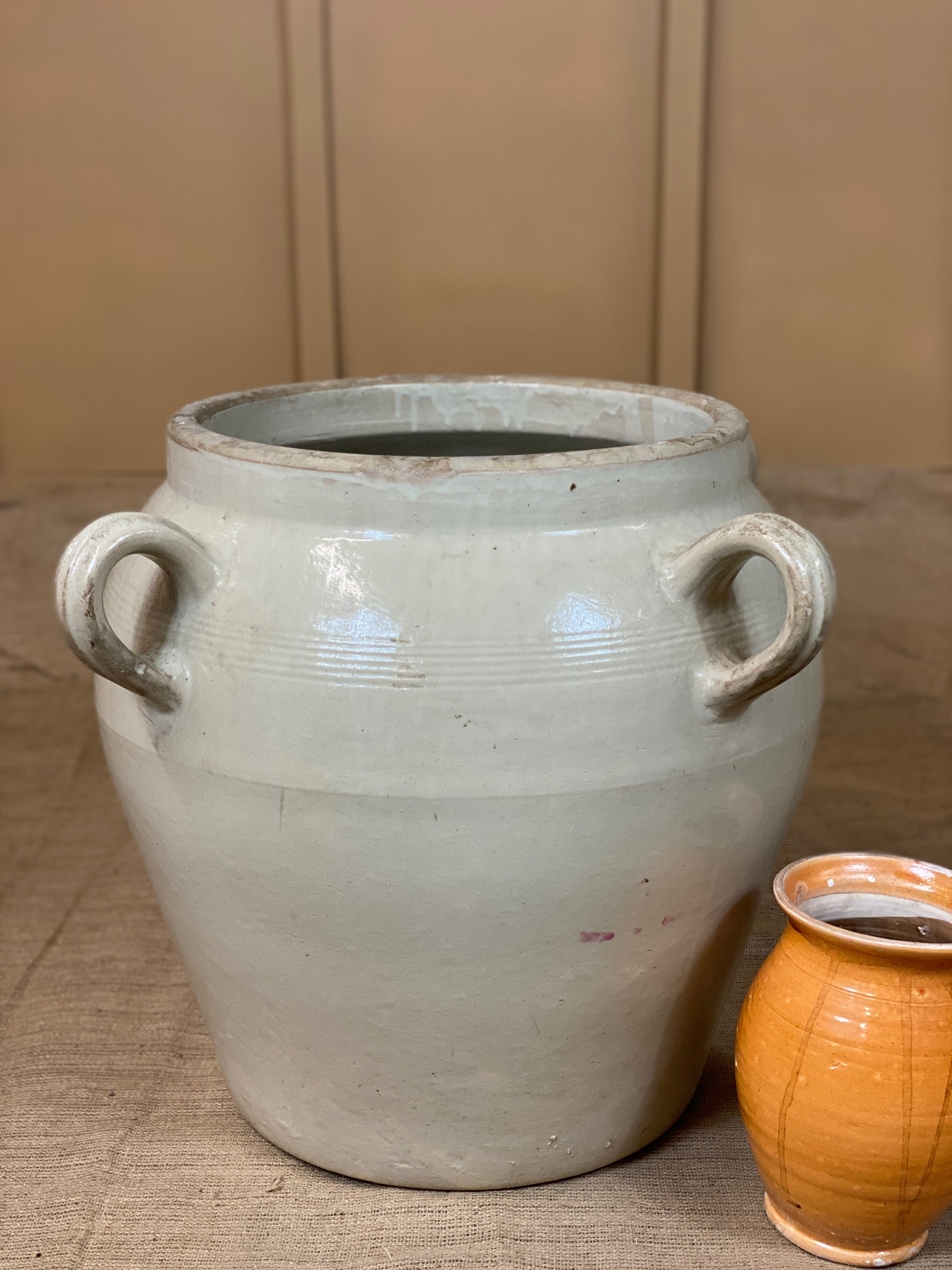 Extra Large French Olive Oil Pot