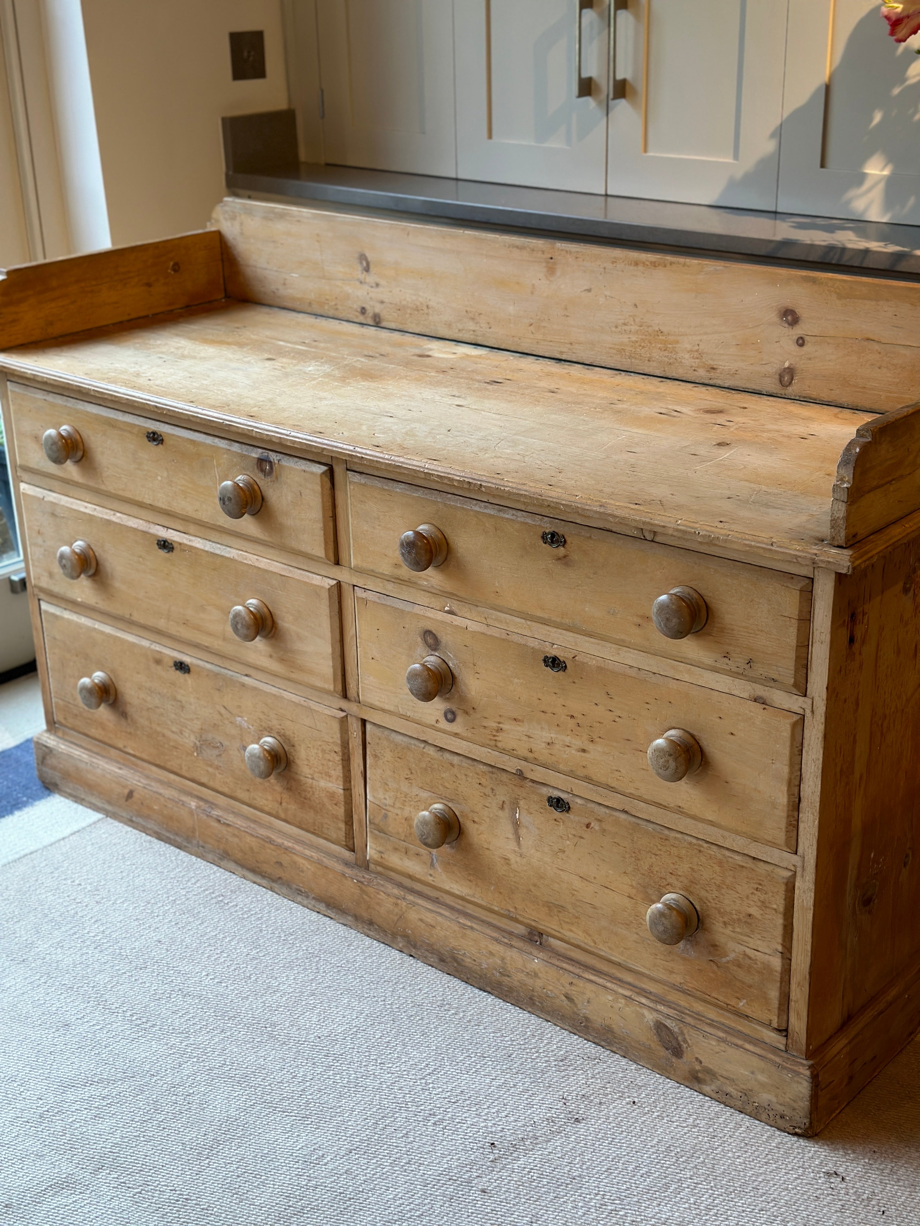 Large Vintage Pine Wash Stand