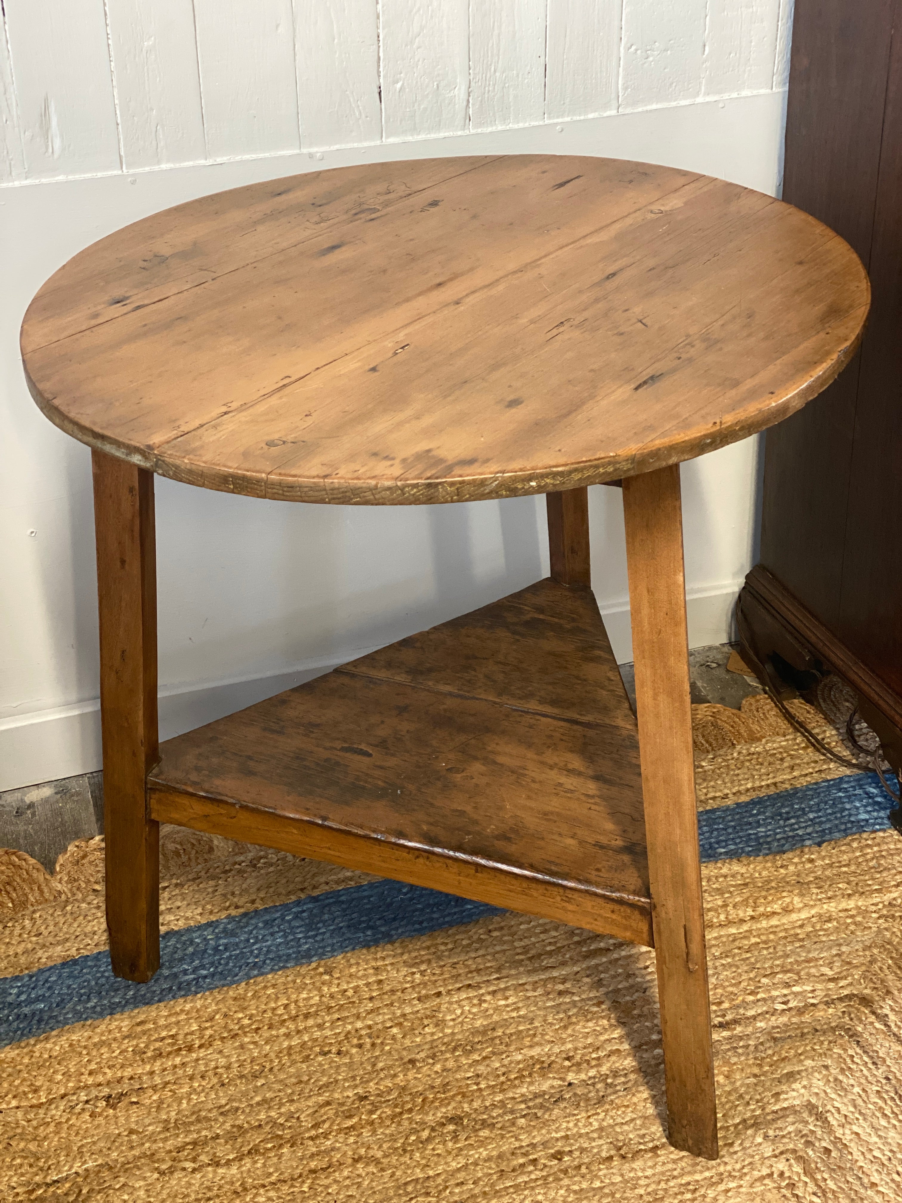 Lovely Large Cricket Table in Pitch Pine