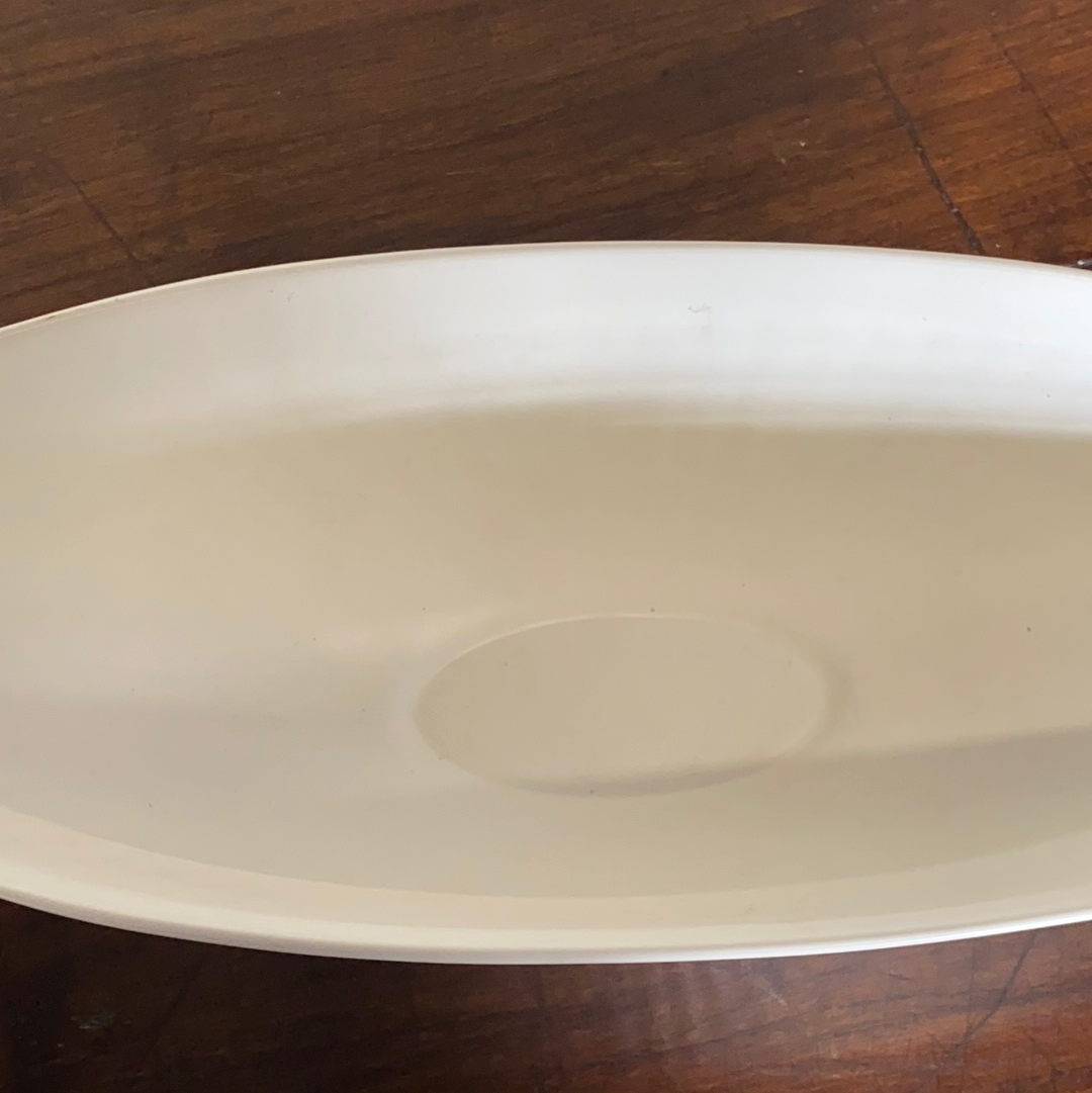 Large vintage Wedgwood Moonstone ribbed vase