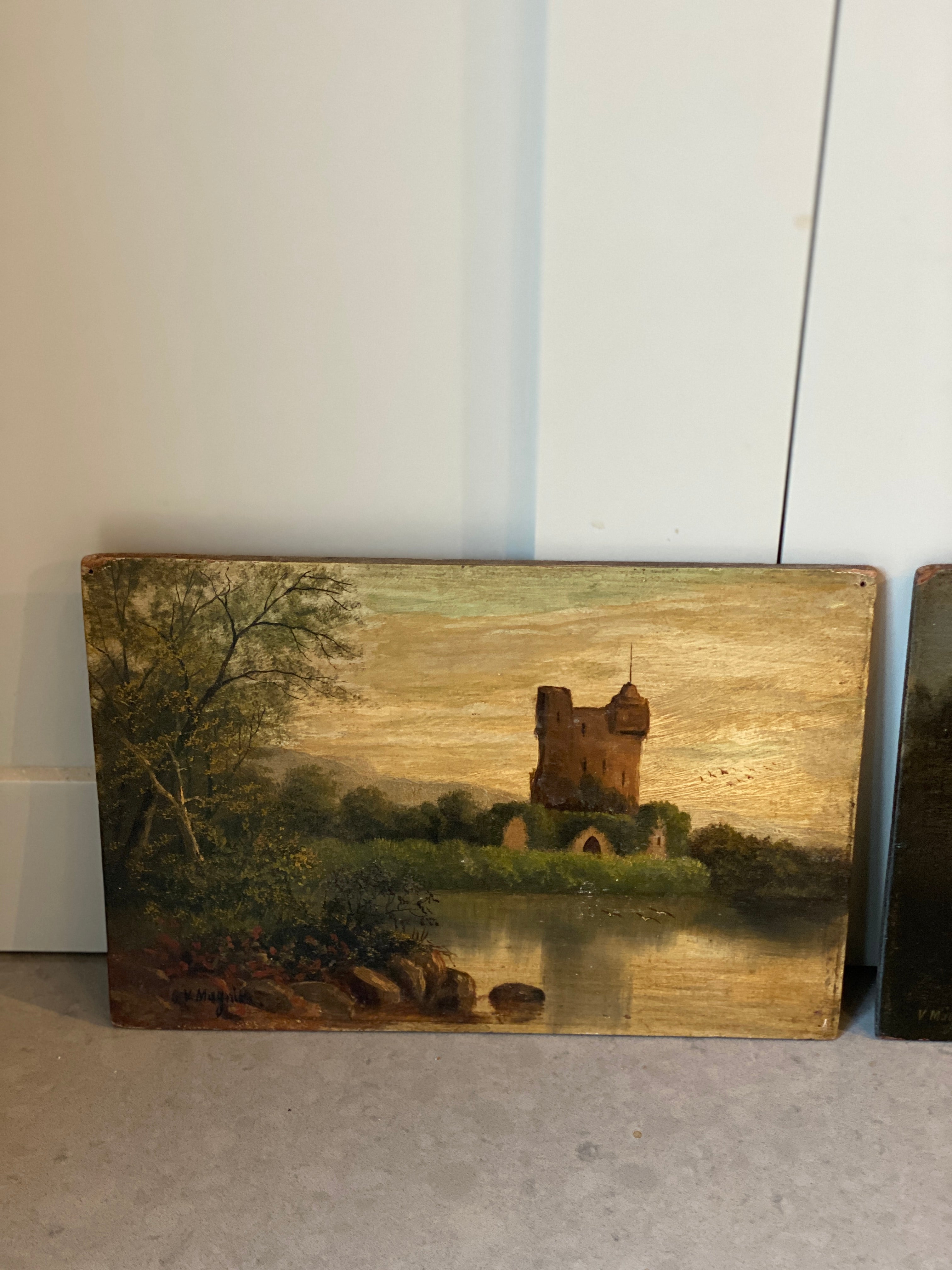Pair of Irish Oil Landscapes on Board