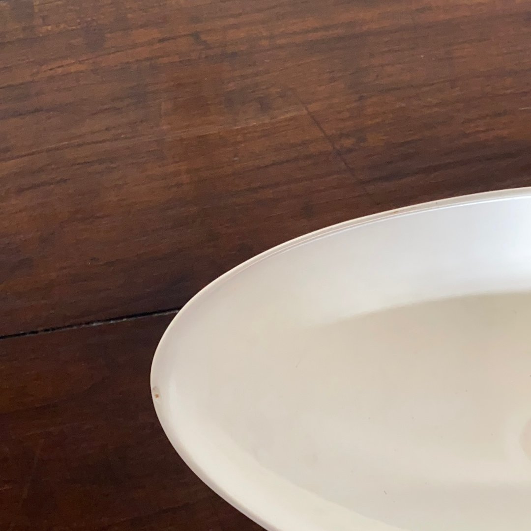 Large vintage Wedgwood Moonstone ribbed vase