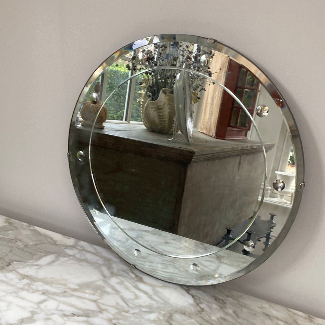 Small Art Deco Bubble Mirror