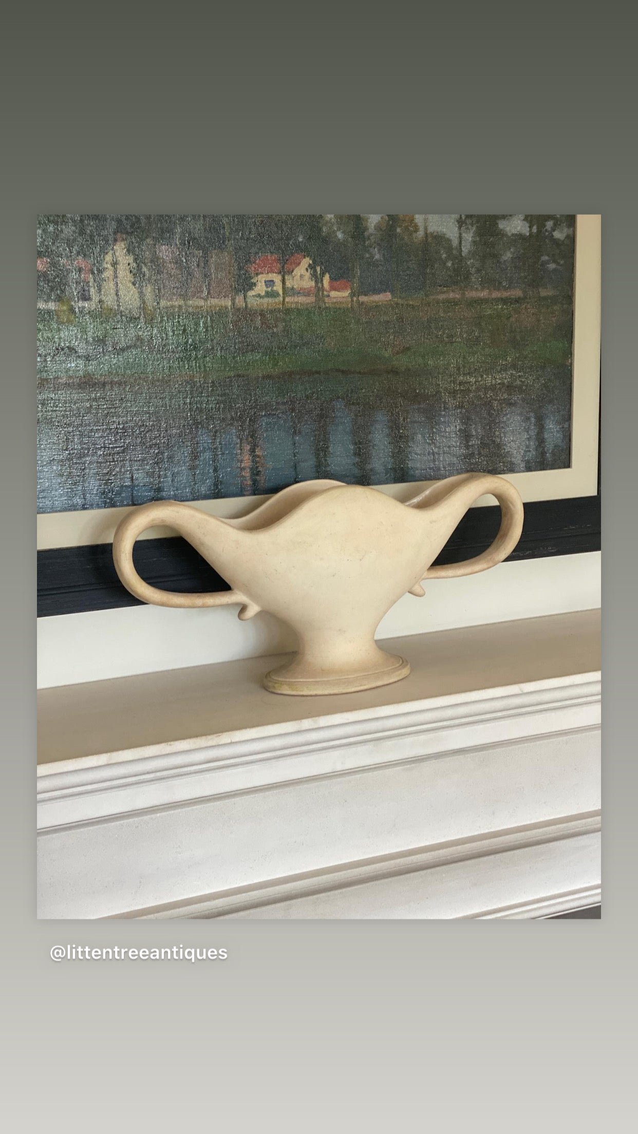Large Unglazed Constance Spry Mantel Vase