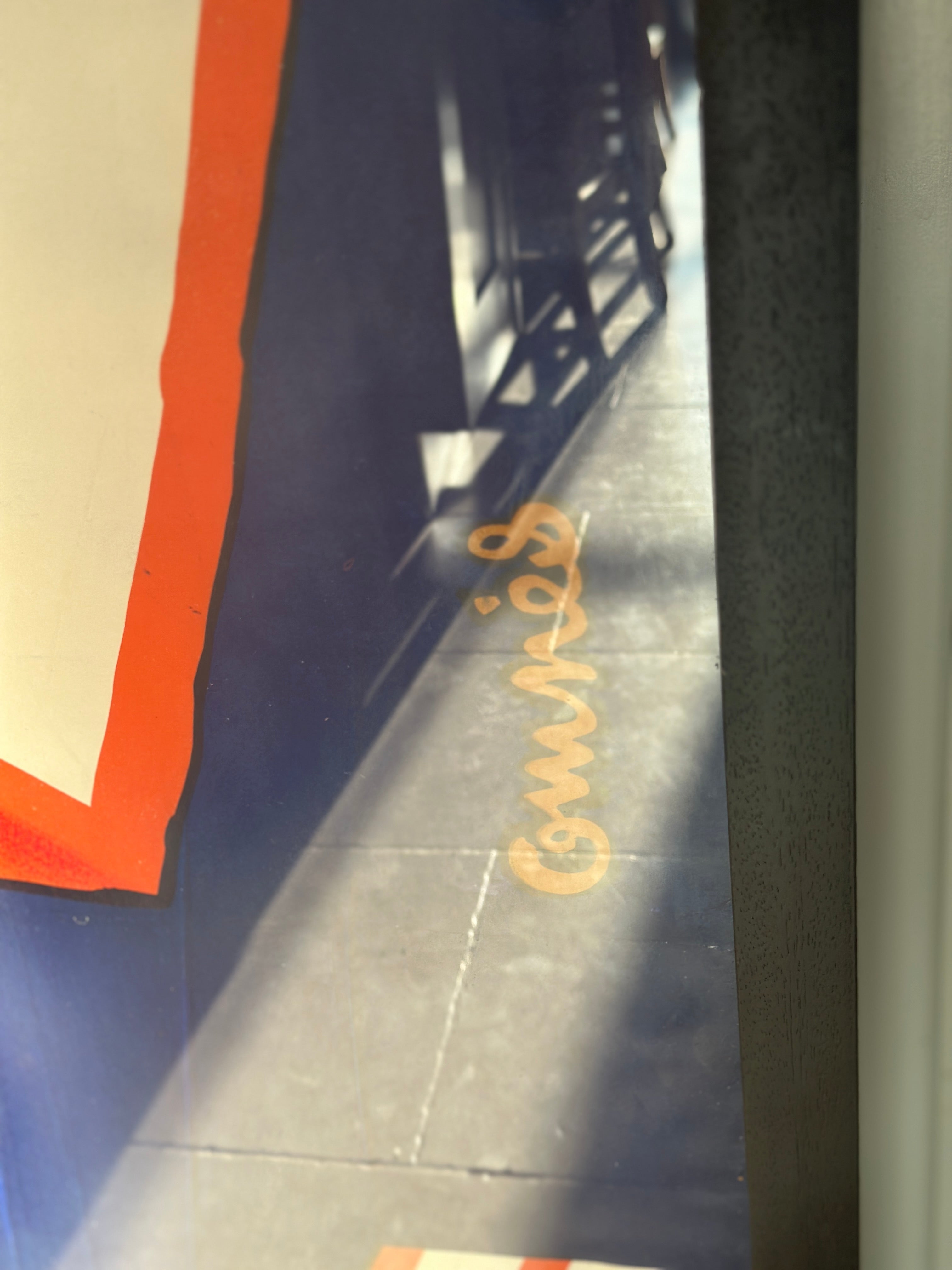 Large Original French ‘Lyrho’ Lion Poster from 1920s.